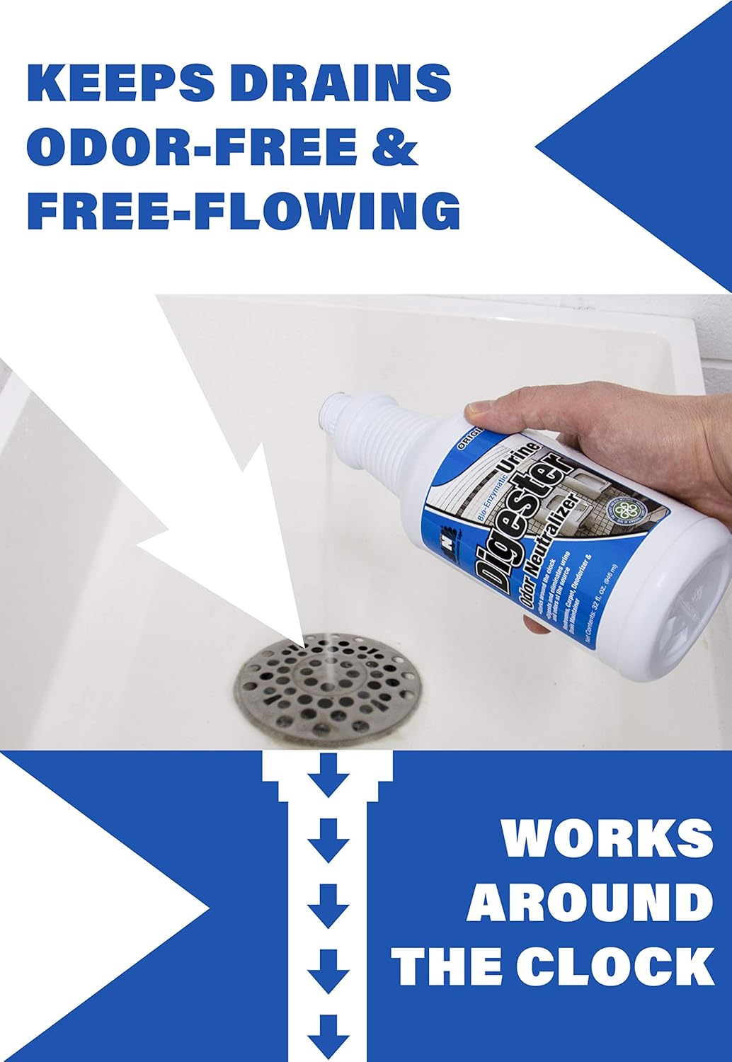 Nilodor BEON Urine Enzymatic Cleaner with Odor Neutralizer for Pet Dog, Carpet, and Bathroom, 1 Quart, Original