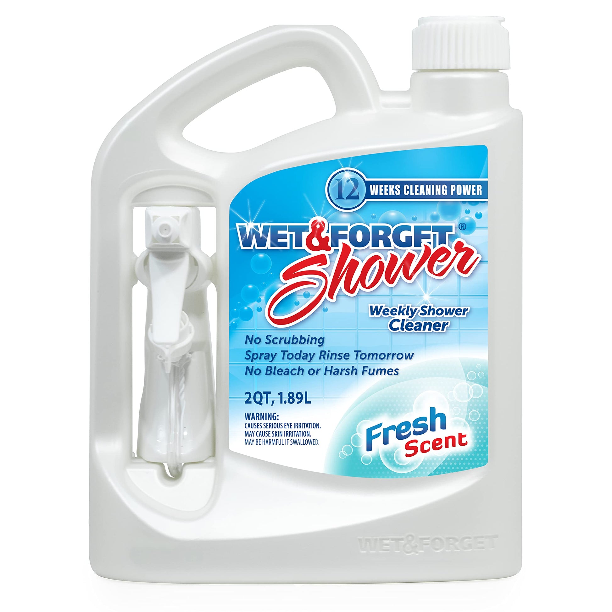 Wet & Forget Shower Cleaner Spray Multi-Surface Weekly Application Requires No Scrubbing