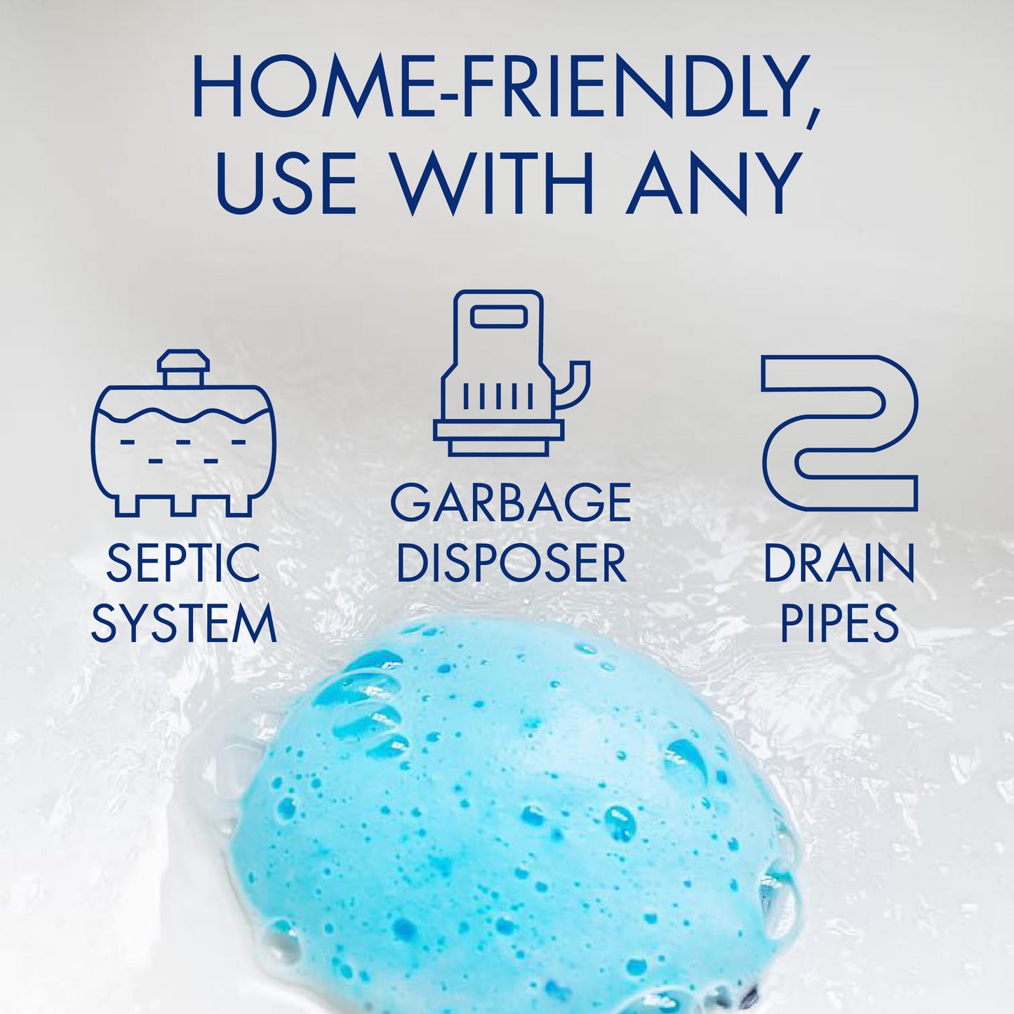 Glisten Garbage Disposal Cleaner and Odor Eliminator with Foaming Action, Removes Buildup and