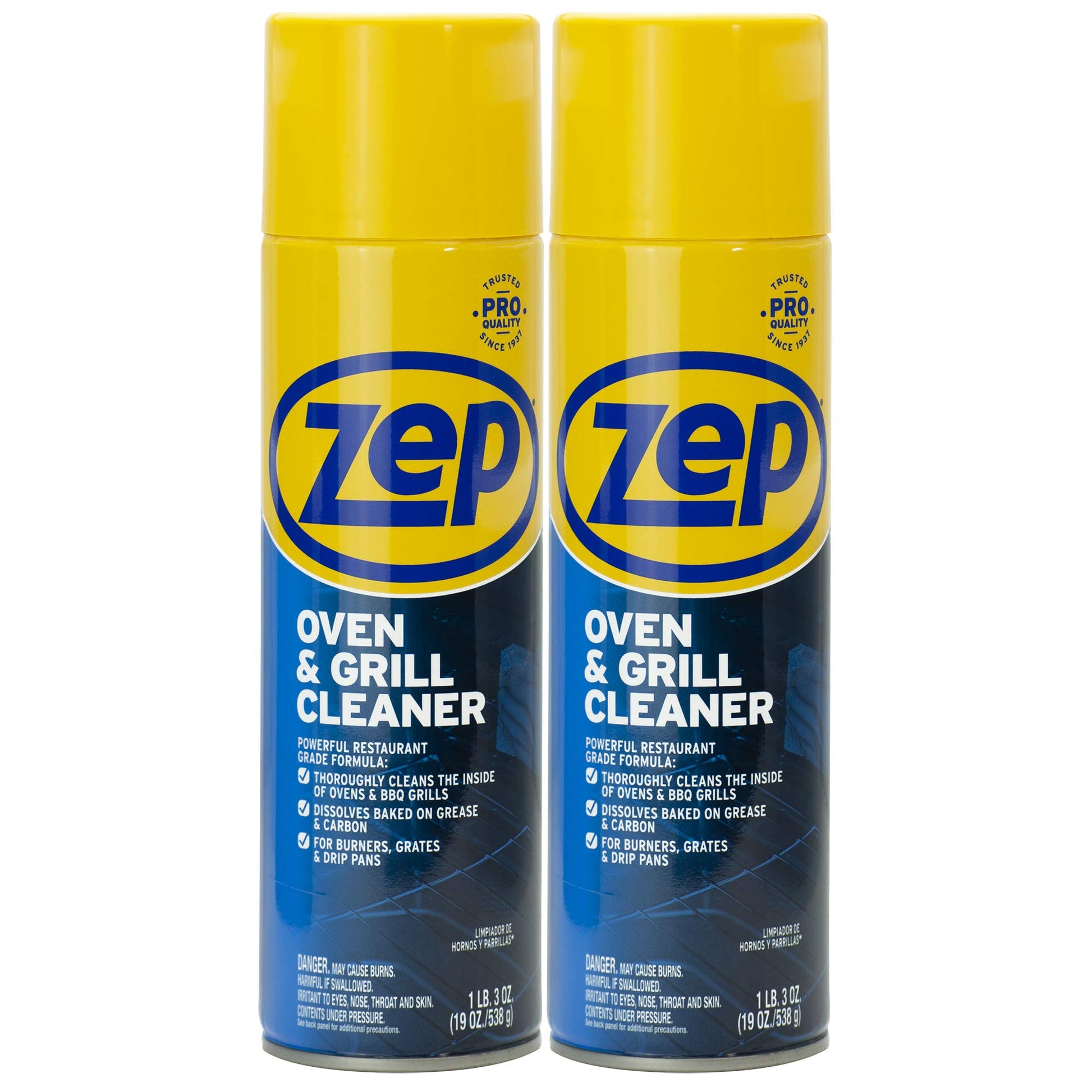 Zep Heavy-Duty Oven and Grill Cleaner - 19 oz (Case of 2) ZUOVGR19 - Dissolves Grease on Contact