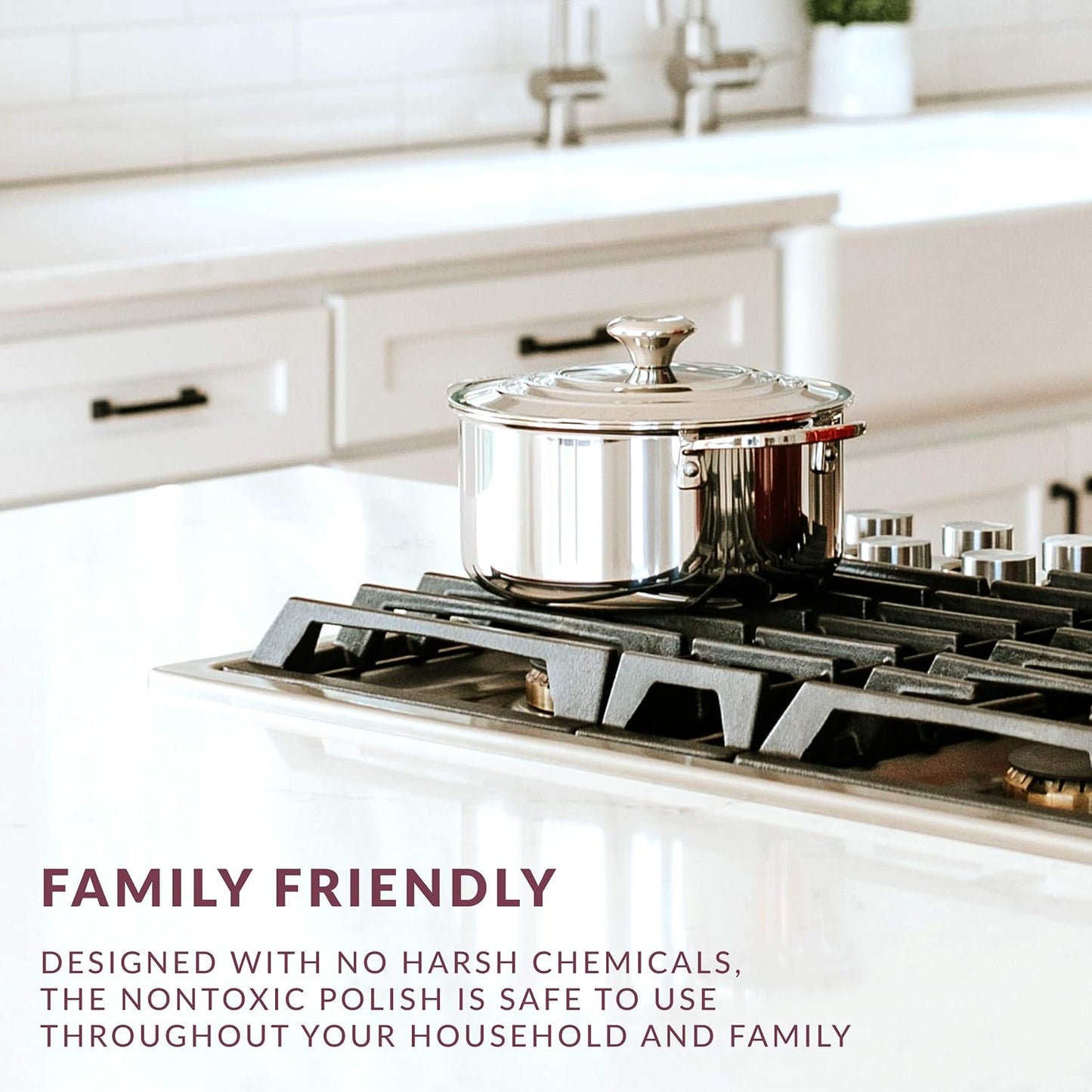 HOPE'S Countertop Restoration Polish, Streak-Free Kitchen Counter Cleaner, No Buildup Countertop Cleaner, Quartz, Marble, Corian, Composite, and Granite Cleaner and Polish, 8 Fl Oz, Pack of 2