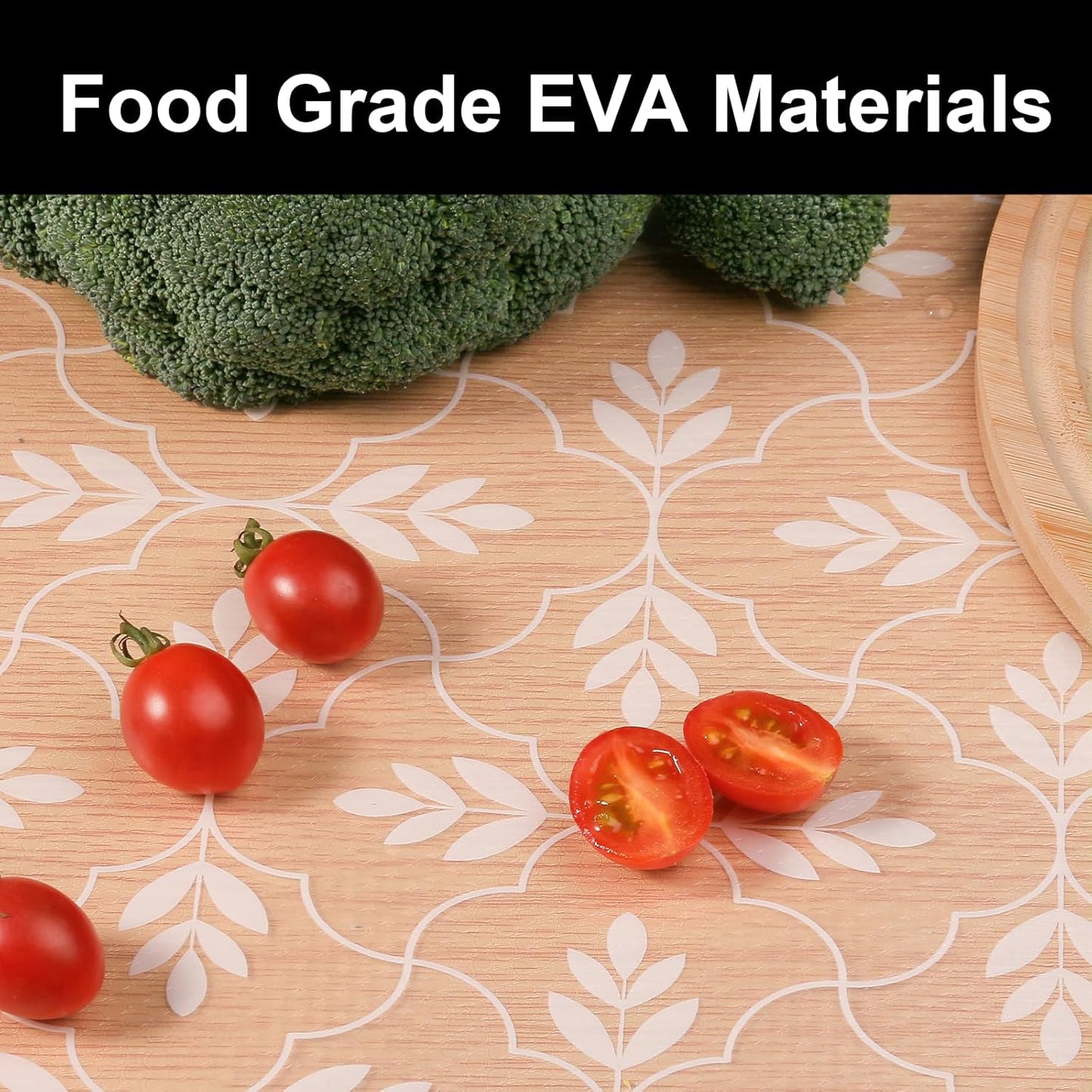 Cooyes Shelf Liners for Kitchen Cabinets Waterproof & Oil-Proof Kitchen Cupboard Mats Non-Slip Drawer Mats EVA Material Non Adhesive Fridge Liner for Shelves