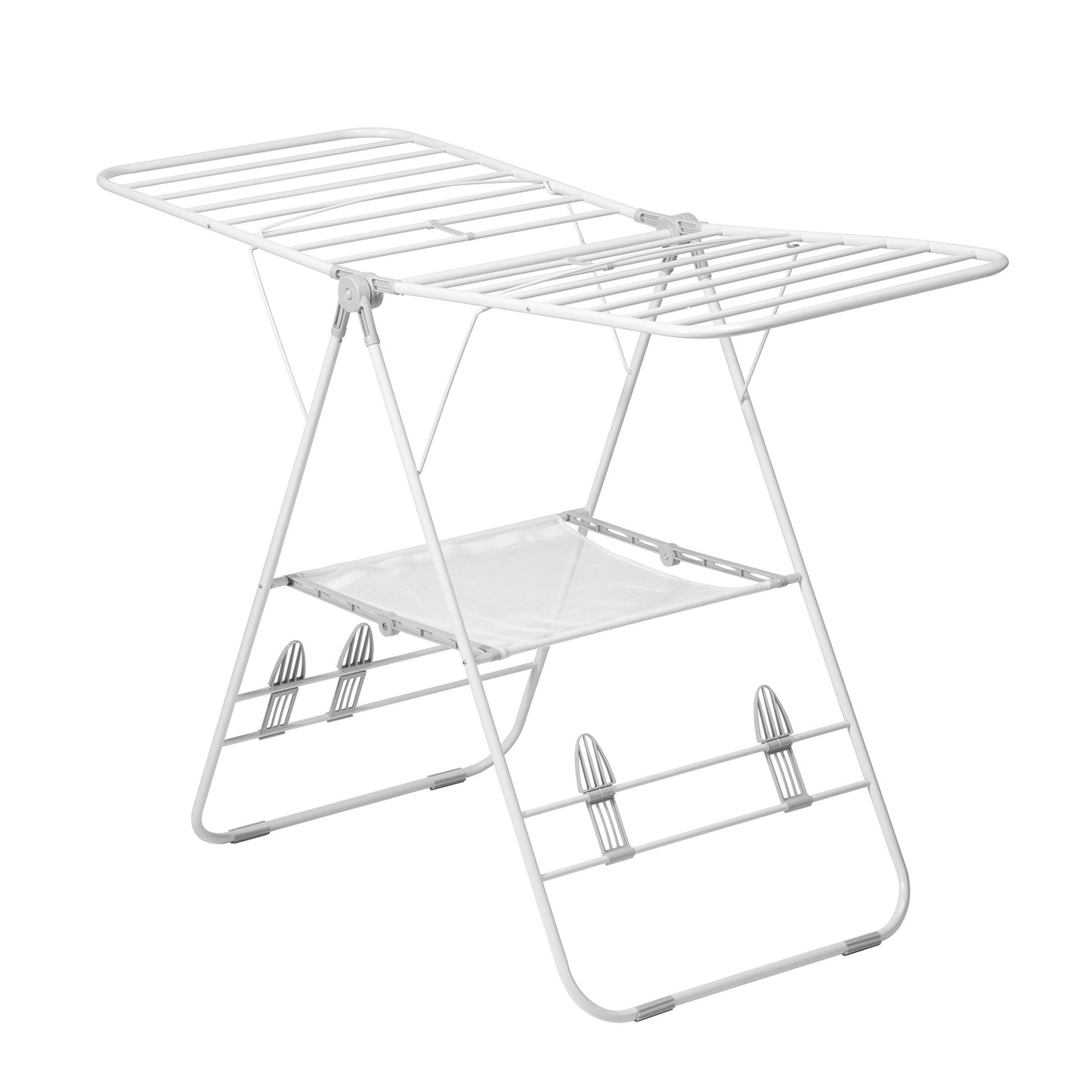 Honey-Can-Do Heavy-Duty Gullwing Clothes Drying Rack, 50 lb, White
