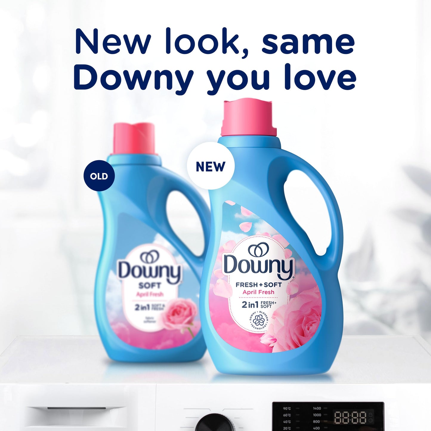 Downy Liquid Fabric Softener, April Fresh 2-in-1 Fresh & Soft, 140 Fl Oz, 190 Loads, Fabric