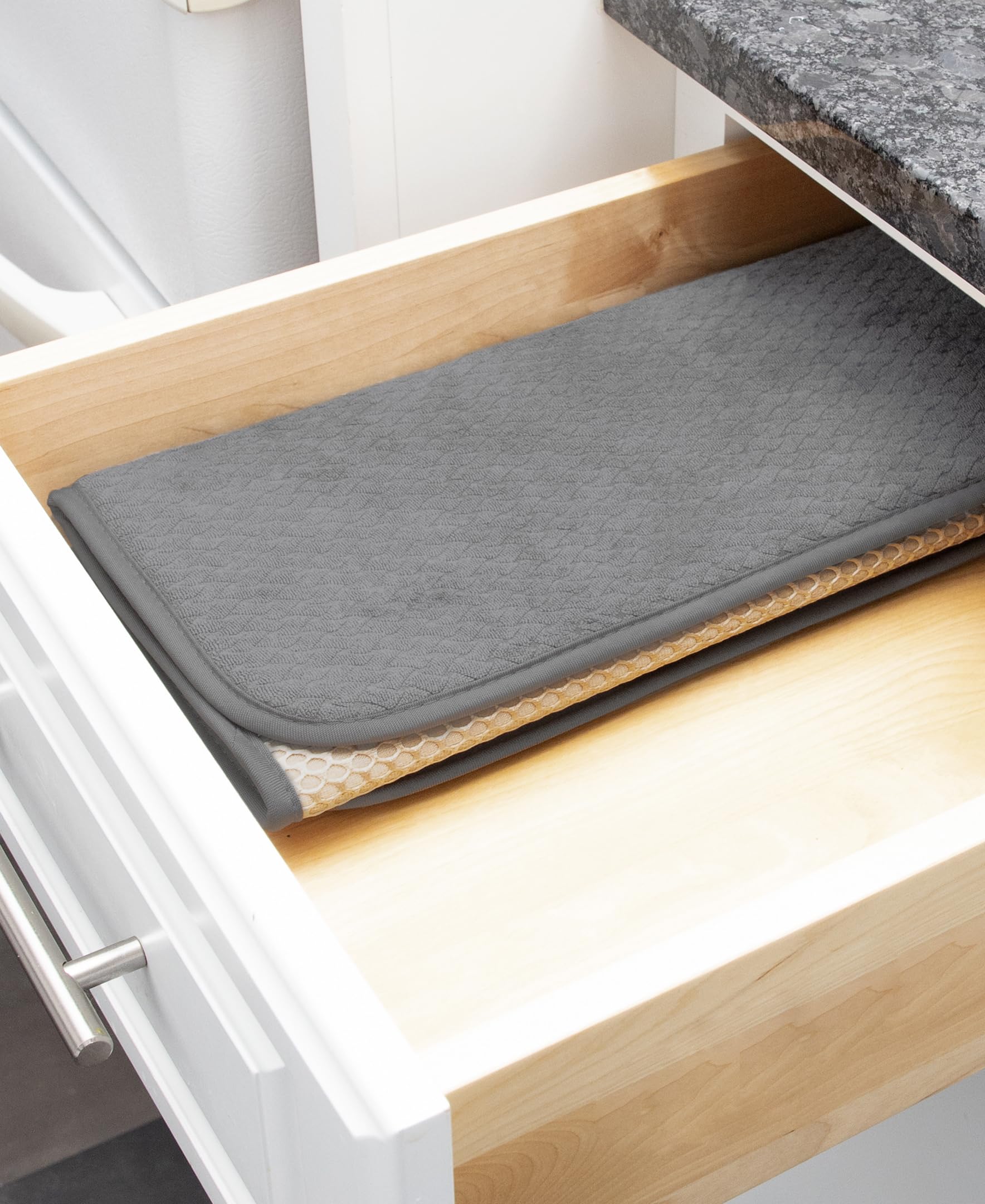 All-Clad Premium Reversible Dish Drying Mat for Kitchen: 16" x 28" Ultra-Absorbent, Long-Lasting