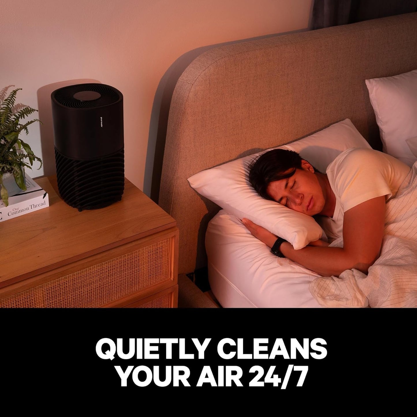 PuroAir 130i Smart Air Purifier for Home Large Rooms - Covers Up To 600 Sq Ft - Filters Up To 99.9% of Pollutants, Smoke, Pollen, Dust - Quiet Air Filter - Air Purifiers for Bedroom