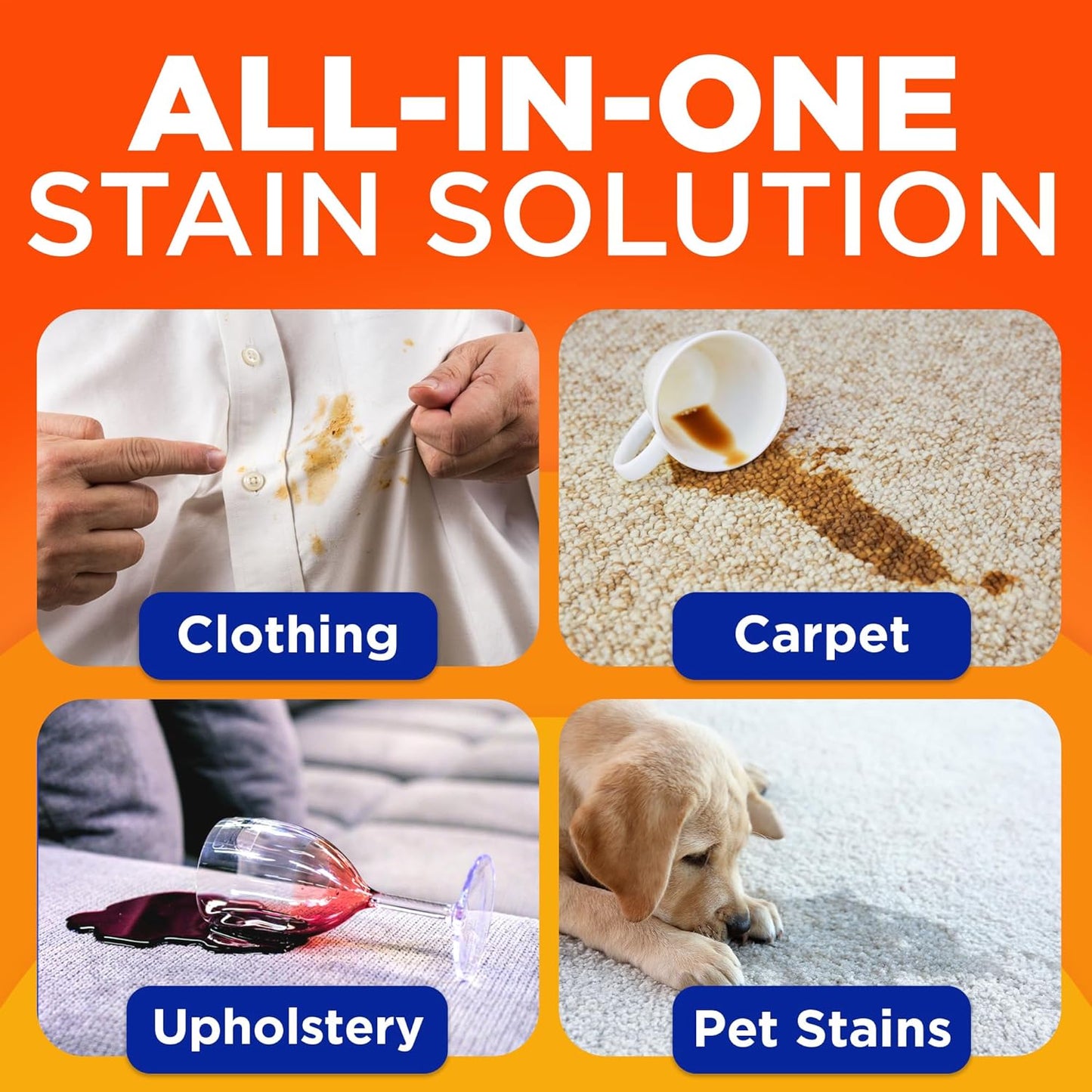 Tide Laundry Stain Remover with Oxi, Rescue Clothes, Upholstery, Carpet and more from Tough Stains, Stain Treater, 22 Fl Oz (Pack of 4)