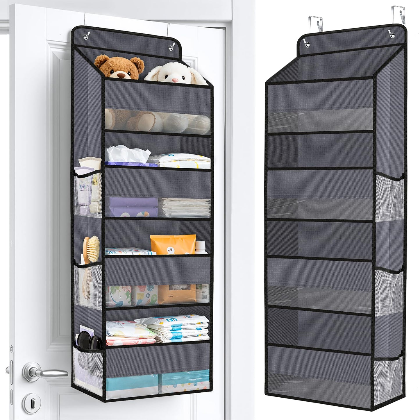Over The Door Organizer Storage behind Door Hanging Organizer for Nursery