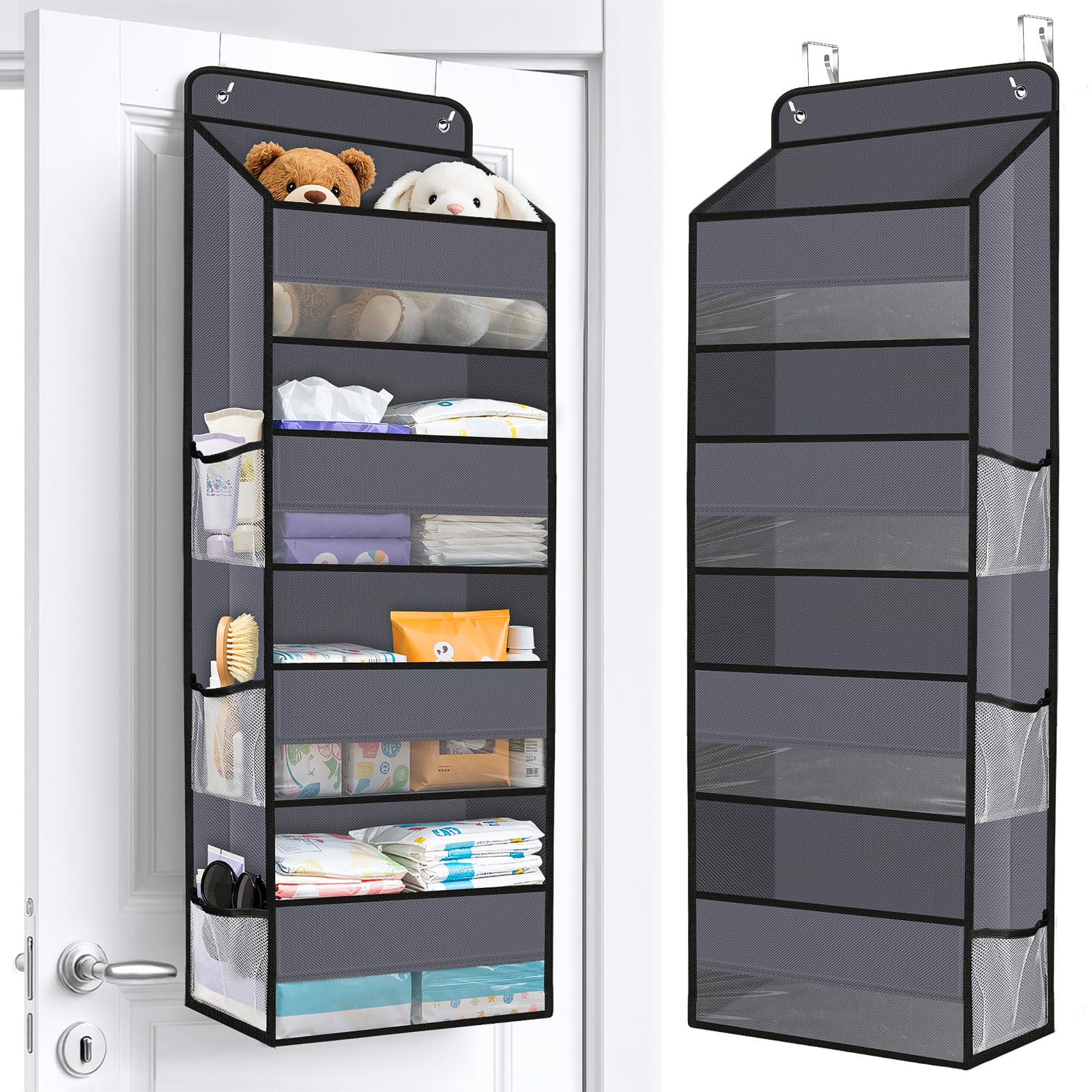 Over The Door Organizer Storage behind Door Hanging Organizer for Nursery