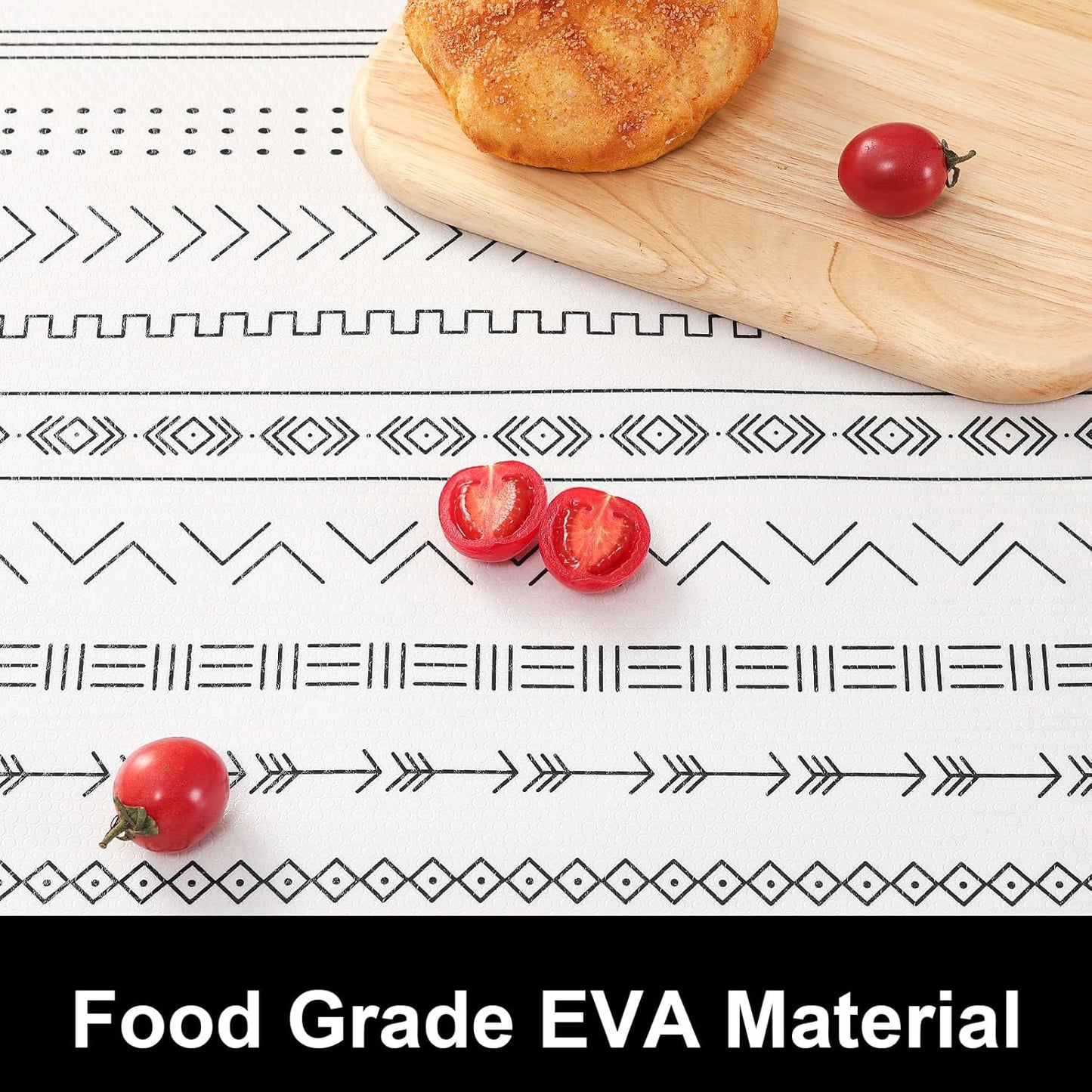 Cooyes Shelf Liner Drawer Liners, Shelf Liners for Kitchen Cabinets, Non-Adhesive Cabinet Liner, EVA Waterproof Non-Slip Refrigerator Liners for Kitchen Drawers