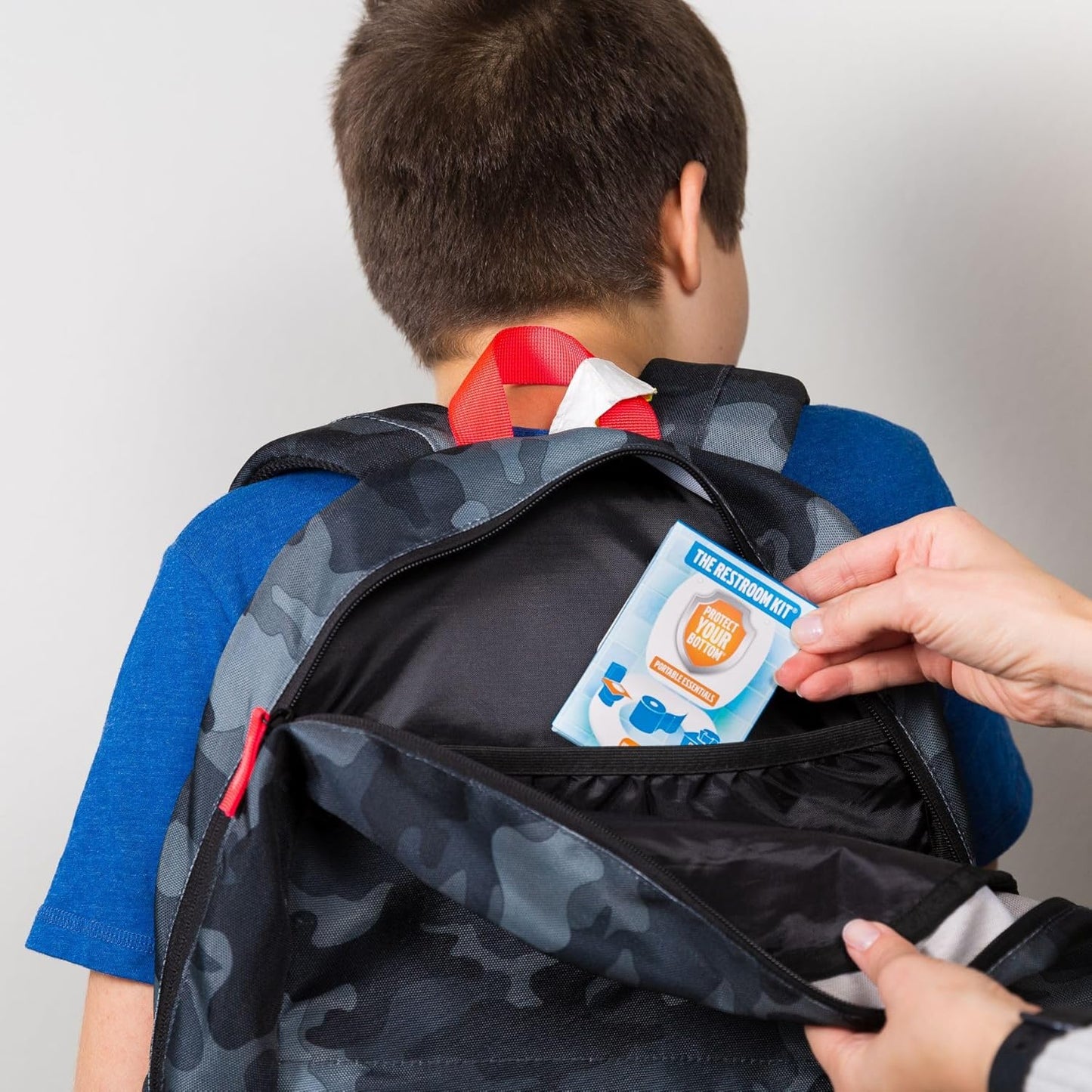 The Restroom Kit Great for travel (12-Pack) Portable Disposable Oversized Toilet Seat Cover, 3ft 3Ply Toilet Paper, Hand & Flushable Tush Wipe.