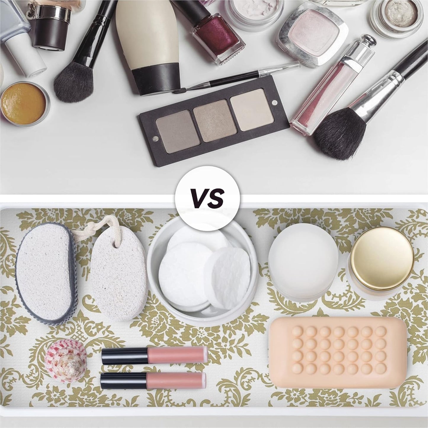 Shelf Liner Non Adhesive, 12 Inch x 50 Feet Cabinet Liners for Pantry Drawer Vanity, Drawer Liners Strong Grip Non Slip Waterproof, Shelf Liners for Kitchen Cabinets