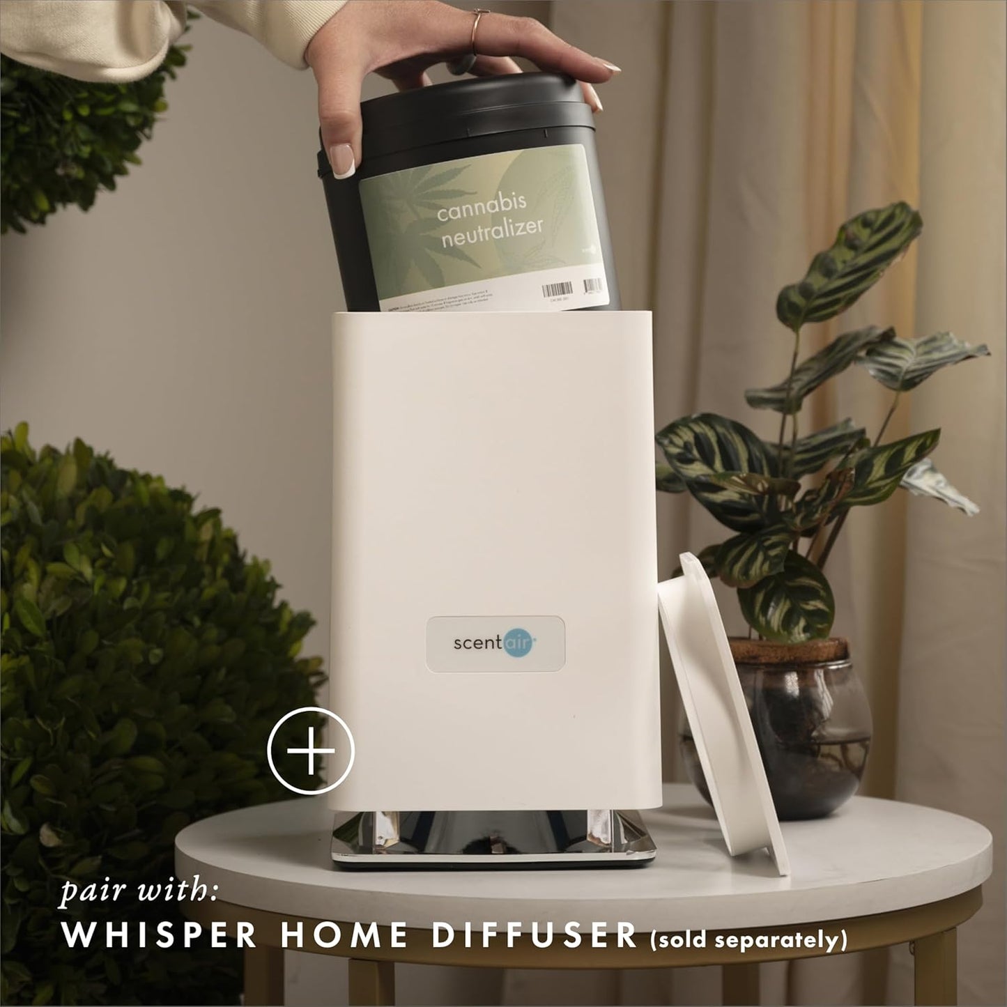 ScentAir Whisper Home Monthly Plug-in Refill, Fragrance Cartridge for Home and Office, Cannabis Neutralizer