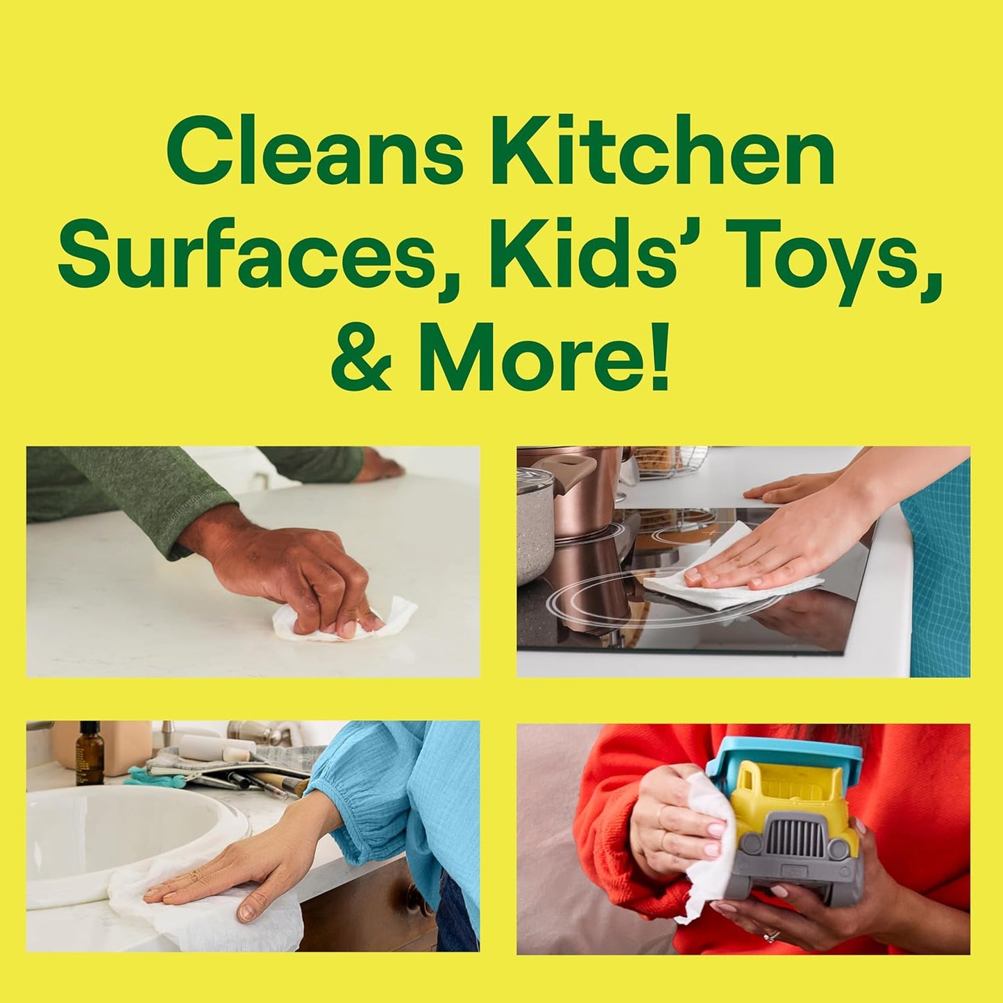 Seventh Generation All Purpose Cleaning Spray Surface Cleaner Lemon Chamomile scent Cuts Grease 23 oz, Pack of 4