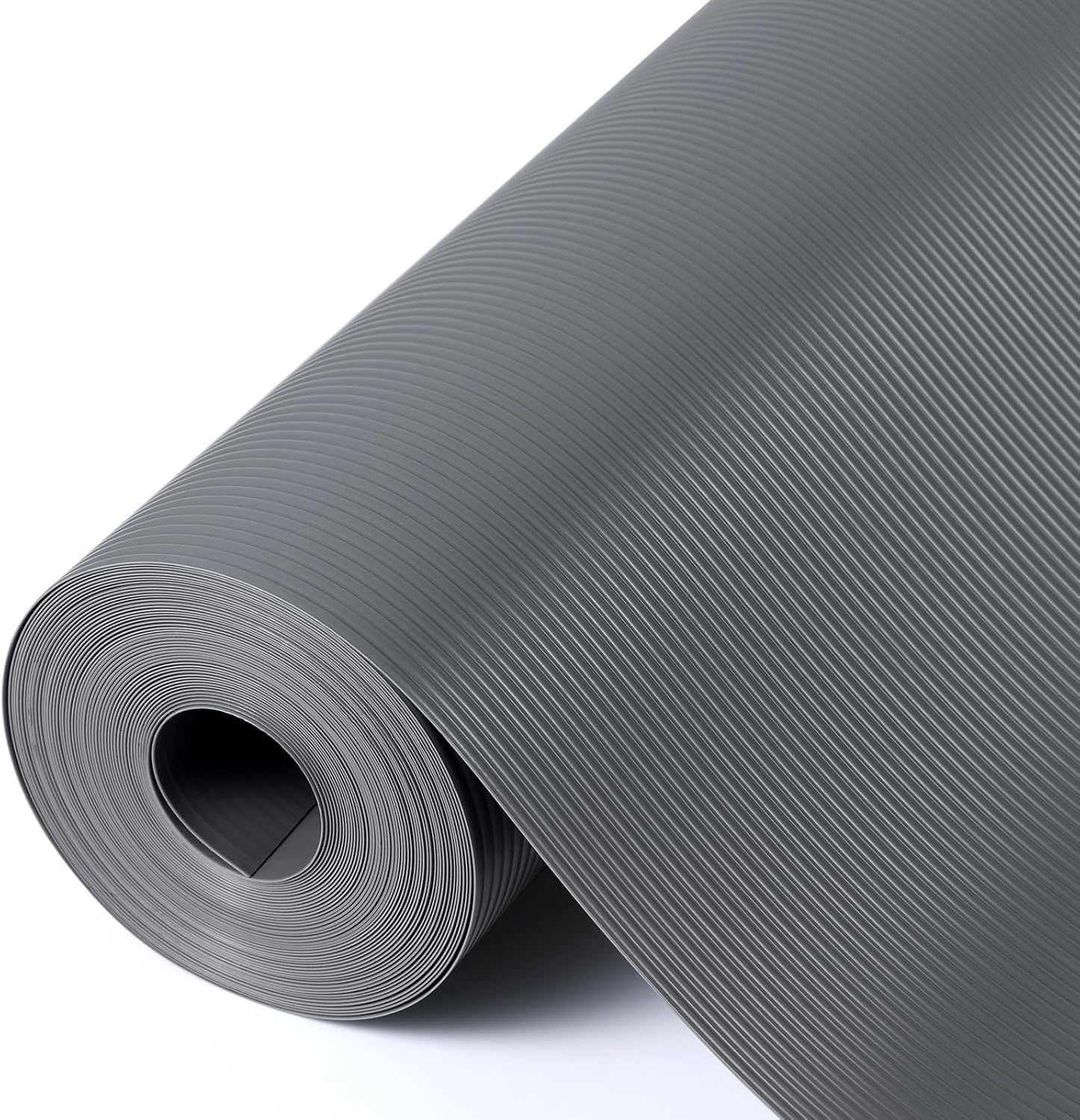 Shelf Liners for Kitchen Cabinets Drawer Liner Non Adhesive Cupboard Mat EVA Material Waterproof Refrigerator Mats Washable Fridge Liner for Cupboard and Desks Liner Gray 17.3 x 236.2 Inches