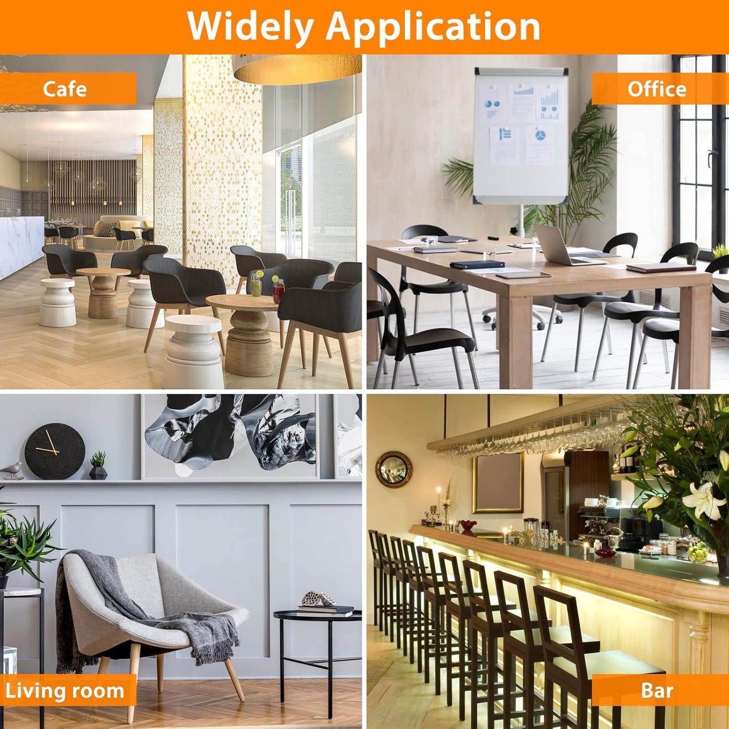 32Pcs Black Square Chair Leg Floor Protectors, Felt Furniture Pads for Hardwood Floors, Chair Leg Protectors for Hardwood Floors, Floor Protectors for Chairs, Reduce Noise - Small Size