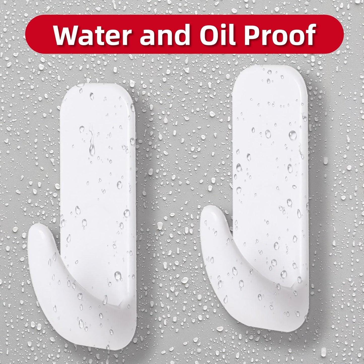 Wall Hooks for Hanging Heavy Duty, Large 12 Self Adhesive Wall with 16 Strips no Damage, Sticky for Key, Shower,Towel, Coat, Door, Hat