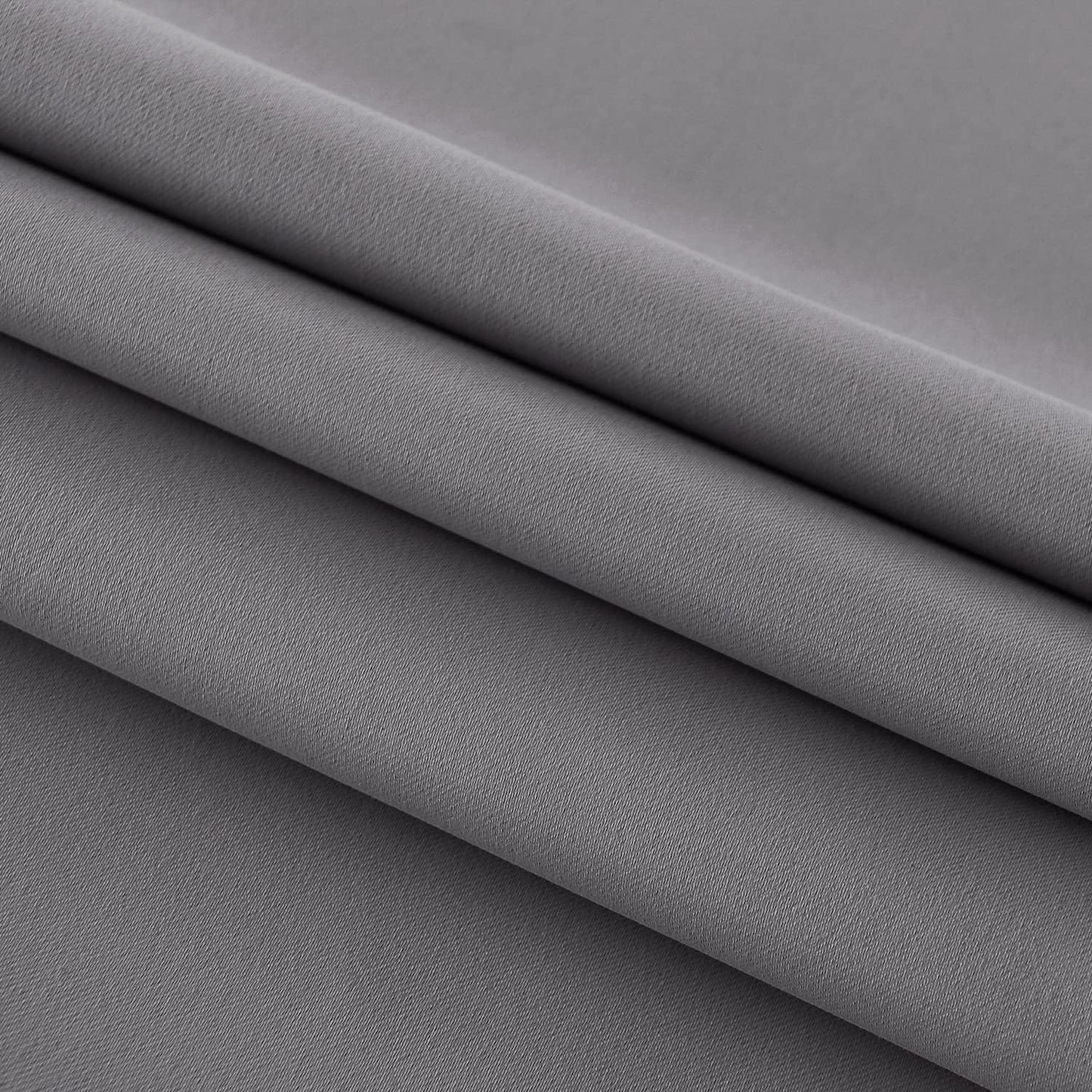 DWCN French Door Curtains – Rod Pocket Thermal Blackout Curtain for Doors with Glass Window, Kitchen and Patio Doors for Privacy, 25 X 40 Inches Long, 1 Curtain Panel with Tieback, Grey