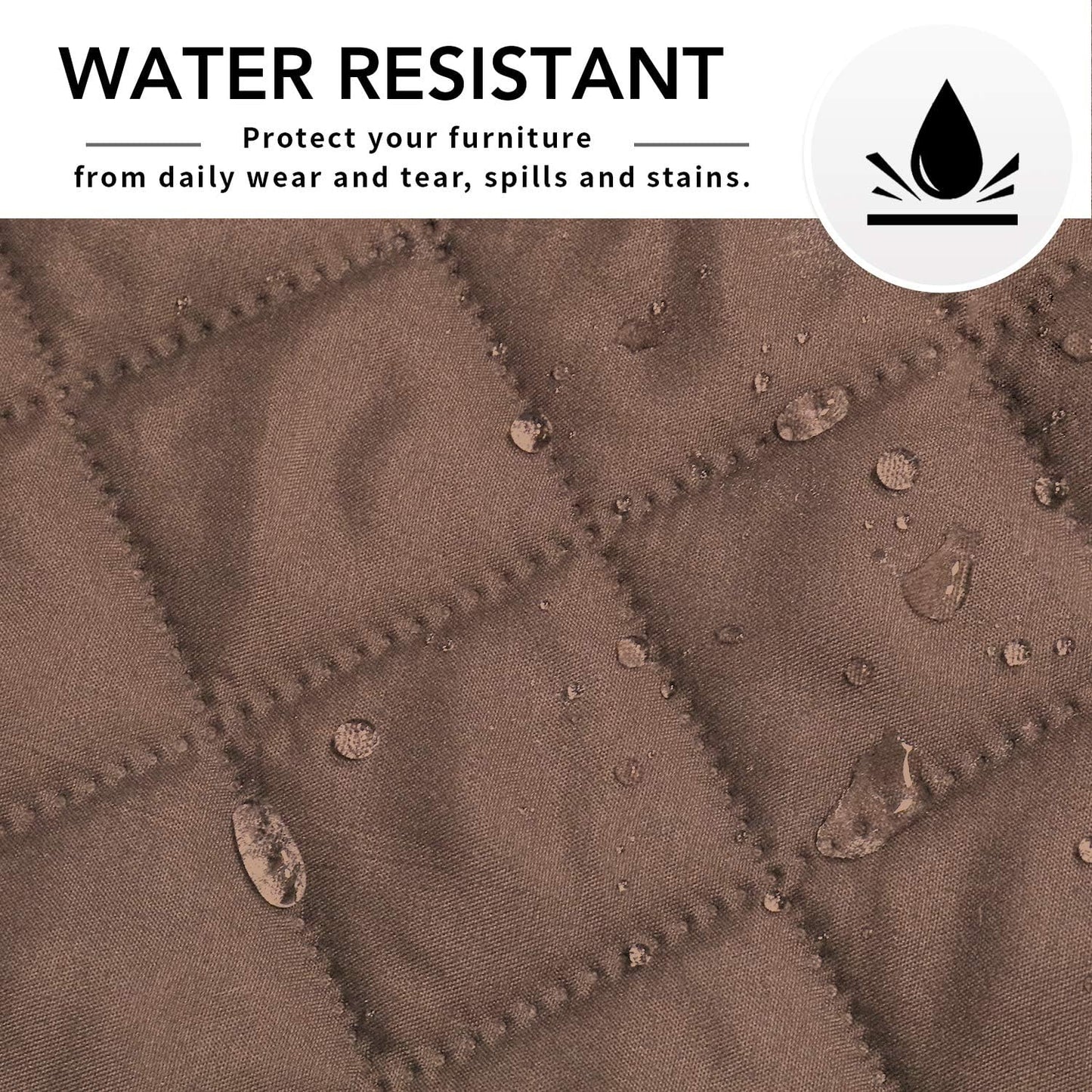 Easy-Going Sofa Slipcover L Shape Sofa Cover Sectional Couch Cover Furniture Protector Mat for Pets Dog Cat (X-Large,Brown/New Brown)