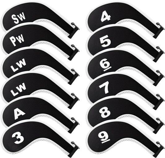 Golf 12pcs Thick Synthetic Golf Iron Head Covers Set Headcover Fit All Brands Callaway Ping