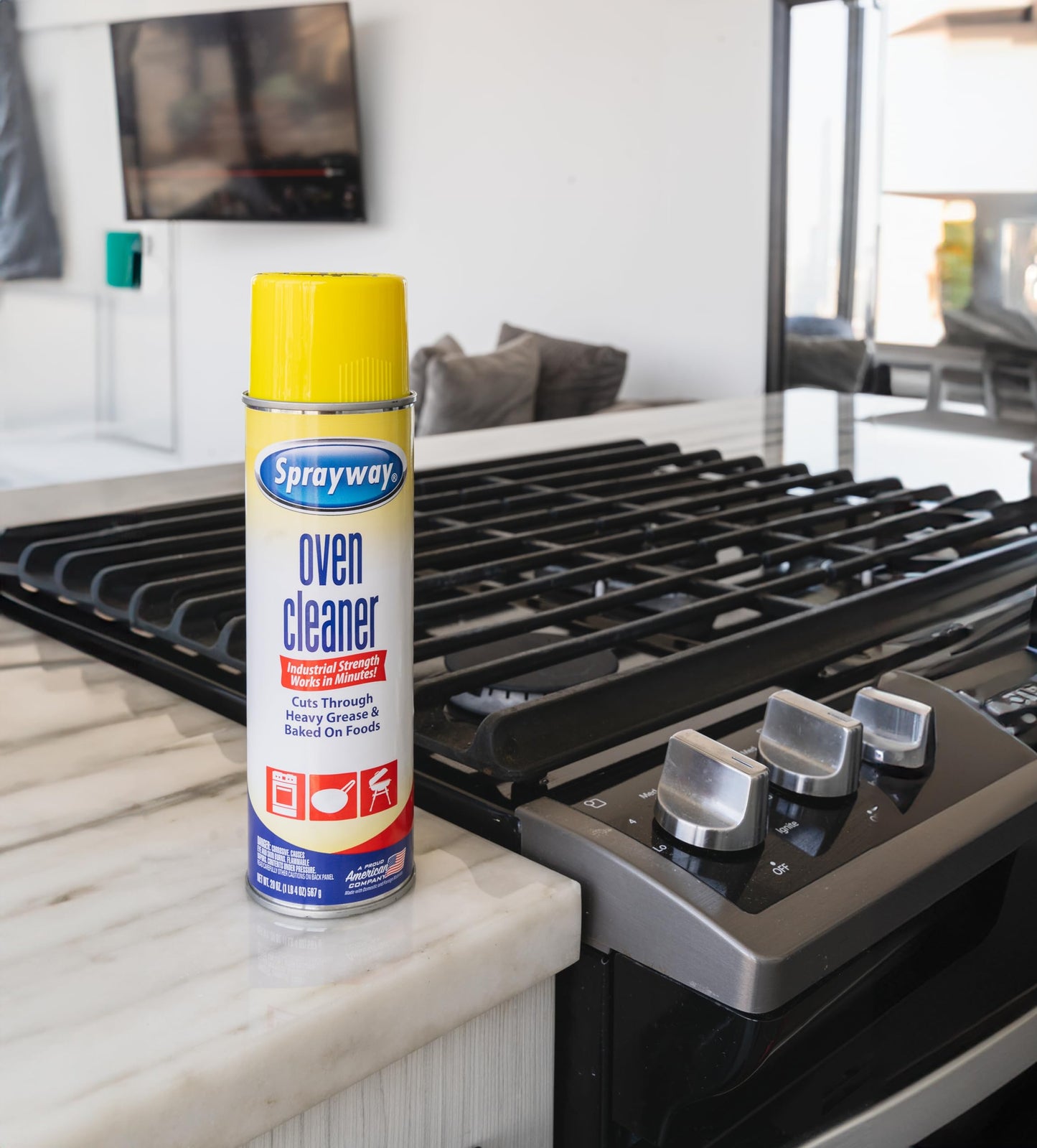 Sprayway Heavy-Duty Oven & Grill Cleaner, Removes Oil & Grease, 20 Oz, 1.25 Pound (Pack of 1), 20