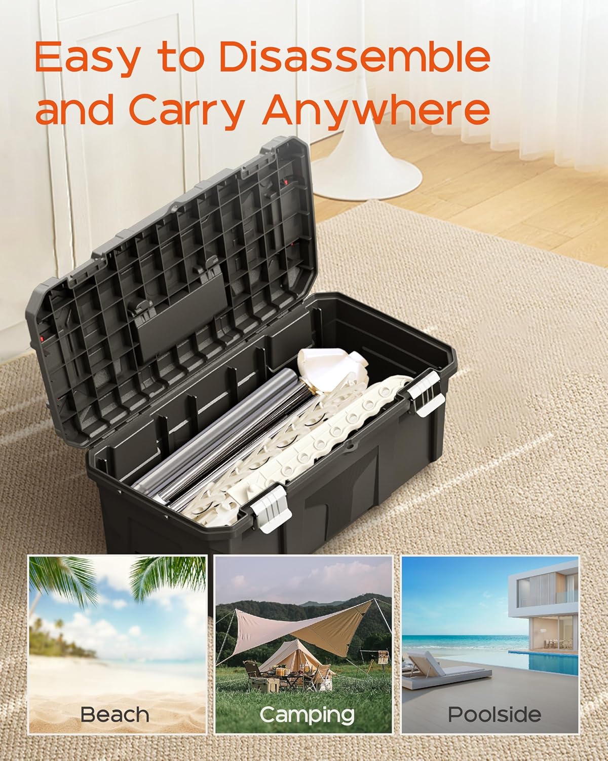 Clothes Drying Rack Foldable, 79.5 inch 3 Tier Laundry Drying Rack with Rotating Clothes Rail for 27 Pieces of Clothes and 24 Clips for Hanging Socks,Space Saving, White and Silver CDR003W01