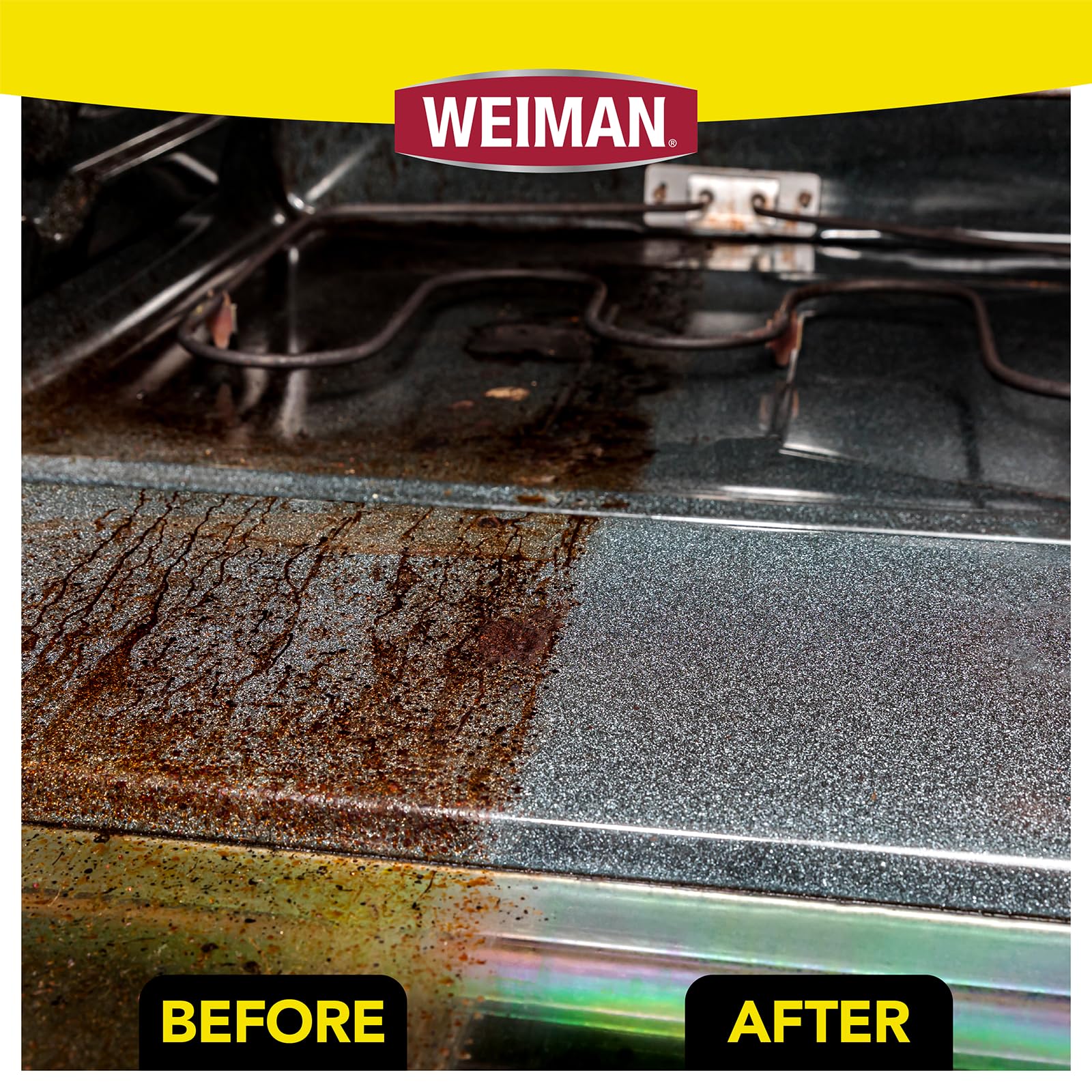 Weiman Heavy Duty Stove and Oven Cleaner and Degreaser for Glass, Ceramic Cooktops, BBQ grill