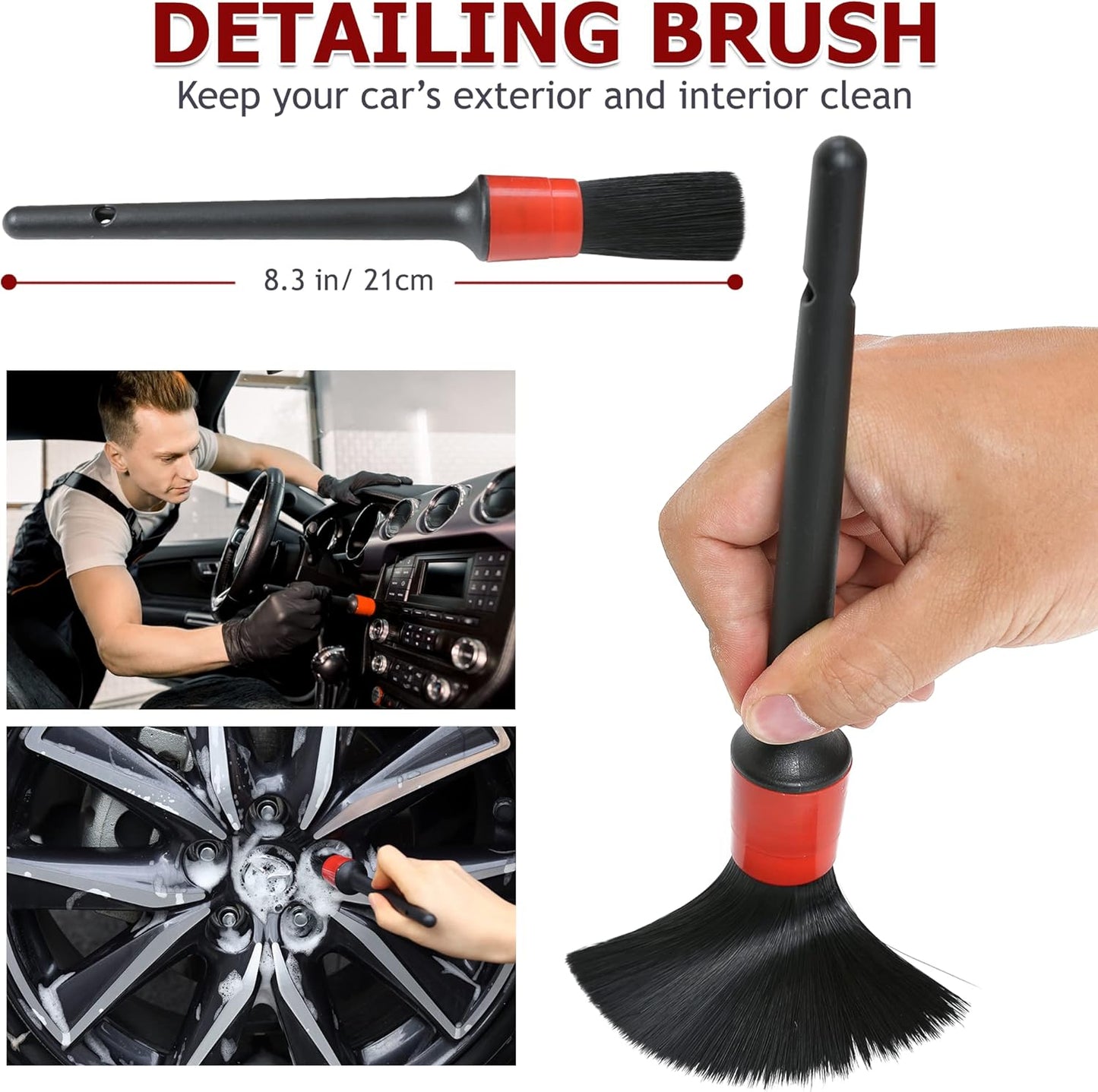 Car Duster Kit, Ultra Soft Microfiber Duster with Storage Bag, Unbreakable Handle, Lint & Scratch Free, Exterior or Interior Use, Pollen Remover, Best Car Accessories for Cleaning SUV Home