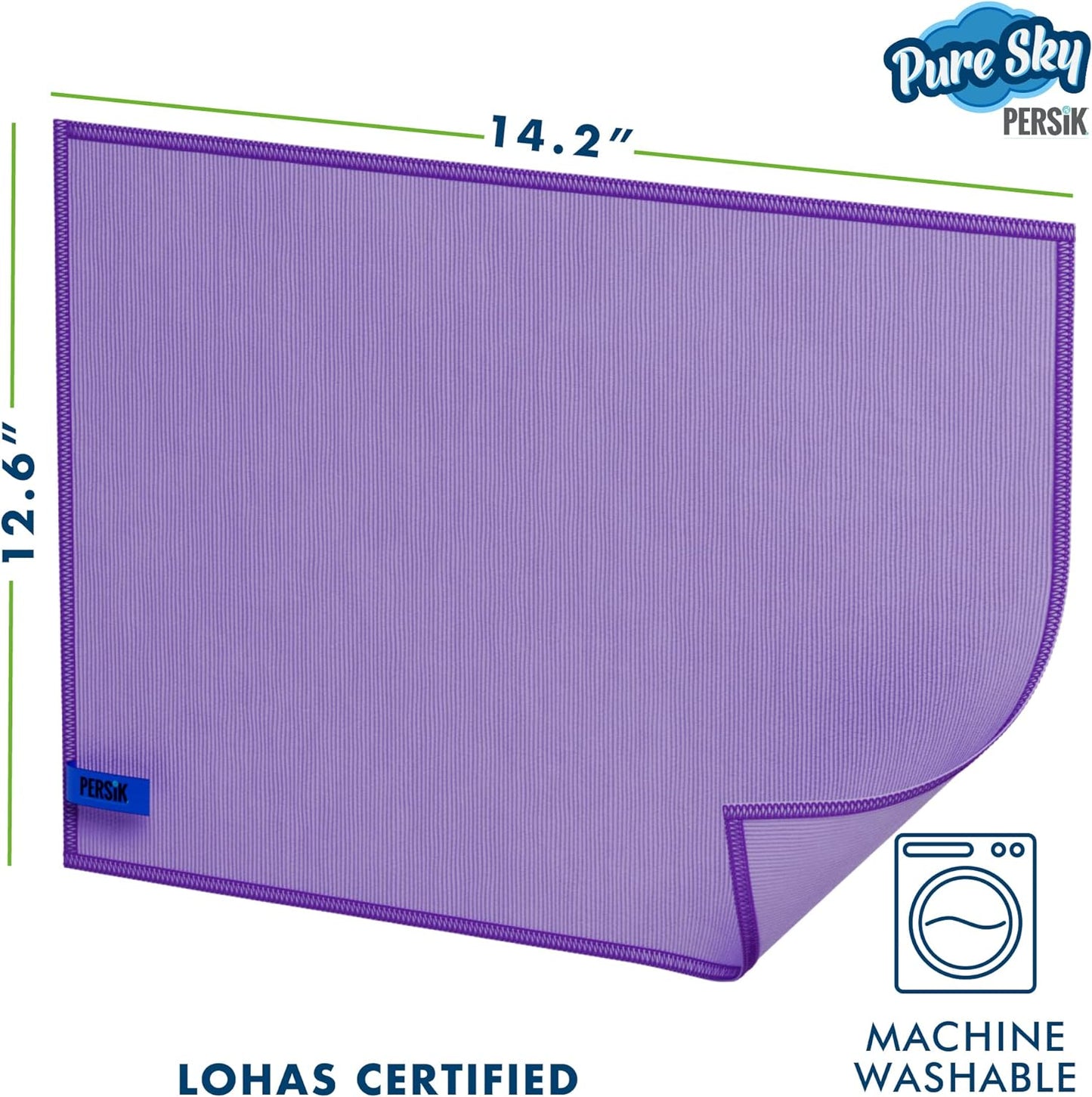 Pure-Sky Microfiber Cleaning Cloth - JUST ADD Water No Detergents Needed – Streak Free Magic Ultra Microfiber Polishing Towel - for Windows, Glass, Mirror and Screen - Leaves no Wiping Mark