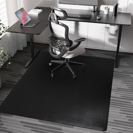 Chair Mat for Carpet, 46" x 60" Desk Chair Mat for Carpeted Floors, Non-Slip Office Vinyl Mat for