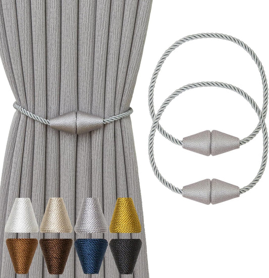 Magnetic Curtain Tiebacks 2 Pack Outdoor Rope Curtain Tie Backs Decorative Window Treatment