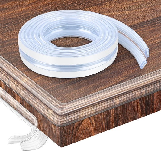HOMREALM Baby Proofing,6.6ft(2M),Silicone Soft Corner Protectors with Pre-Taped Strong Adhesive, Edge Protectors for Sharp Corners of Cabinets, Tables