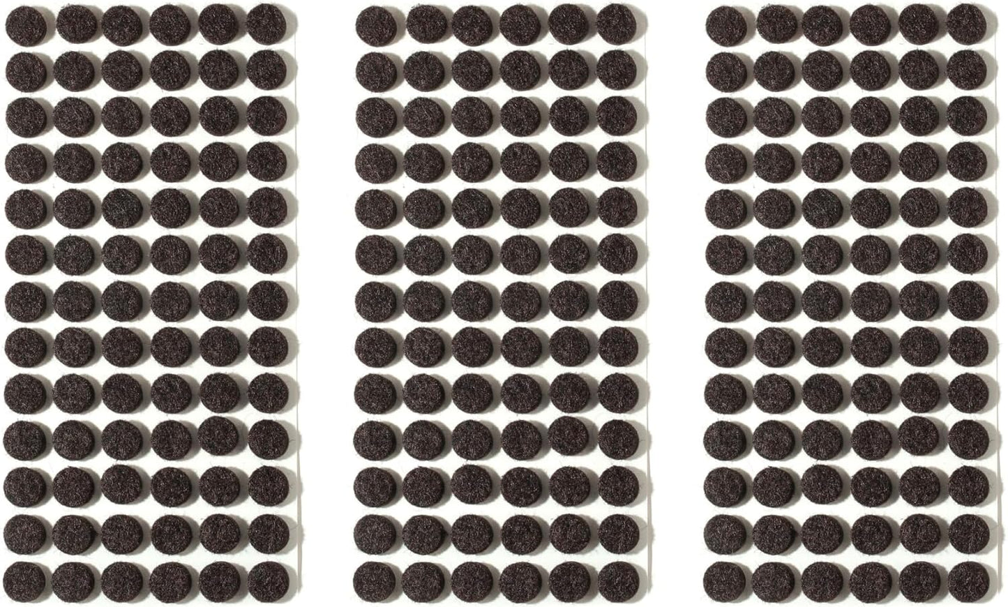 Furnigear Felt Pads Small 3/8" Felt Pads for Cabinet Doors Bumpers, Cabinet Cushion Dots Felt Cabinet Door Stops, Self Adhesive Thick Bumper Pads to Protect Surfaces -Anti Scratch 234 Pcs Round Brown