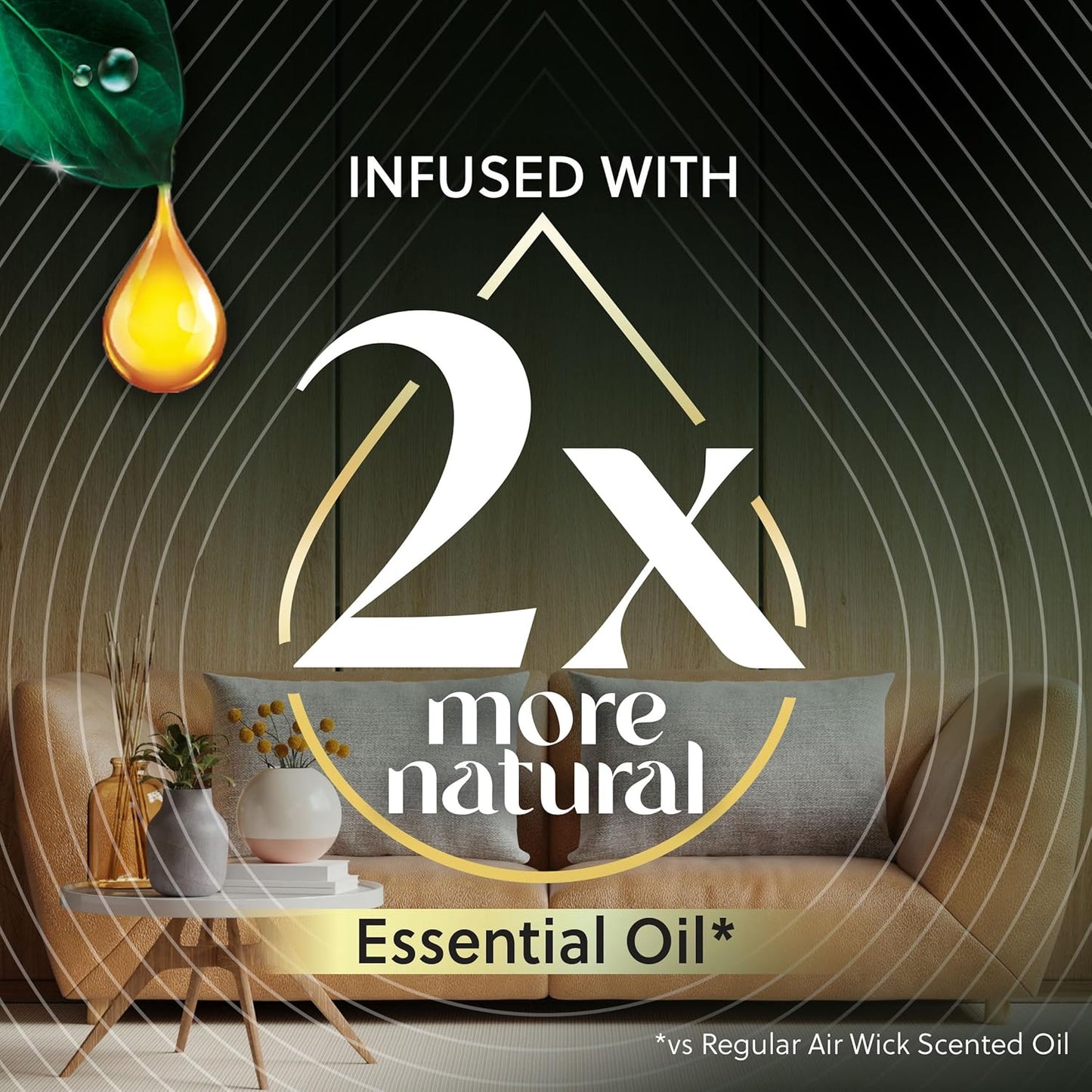 Air Wick Plug In Scented Oil Refills, Watermelon and Mimosa, Air Fresheners for Home Long Lasting, Room Fresheners,Air Freshener Plug In, Essential Oils, Home Essentials for Small&Large Spaces,5 ct