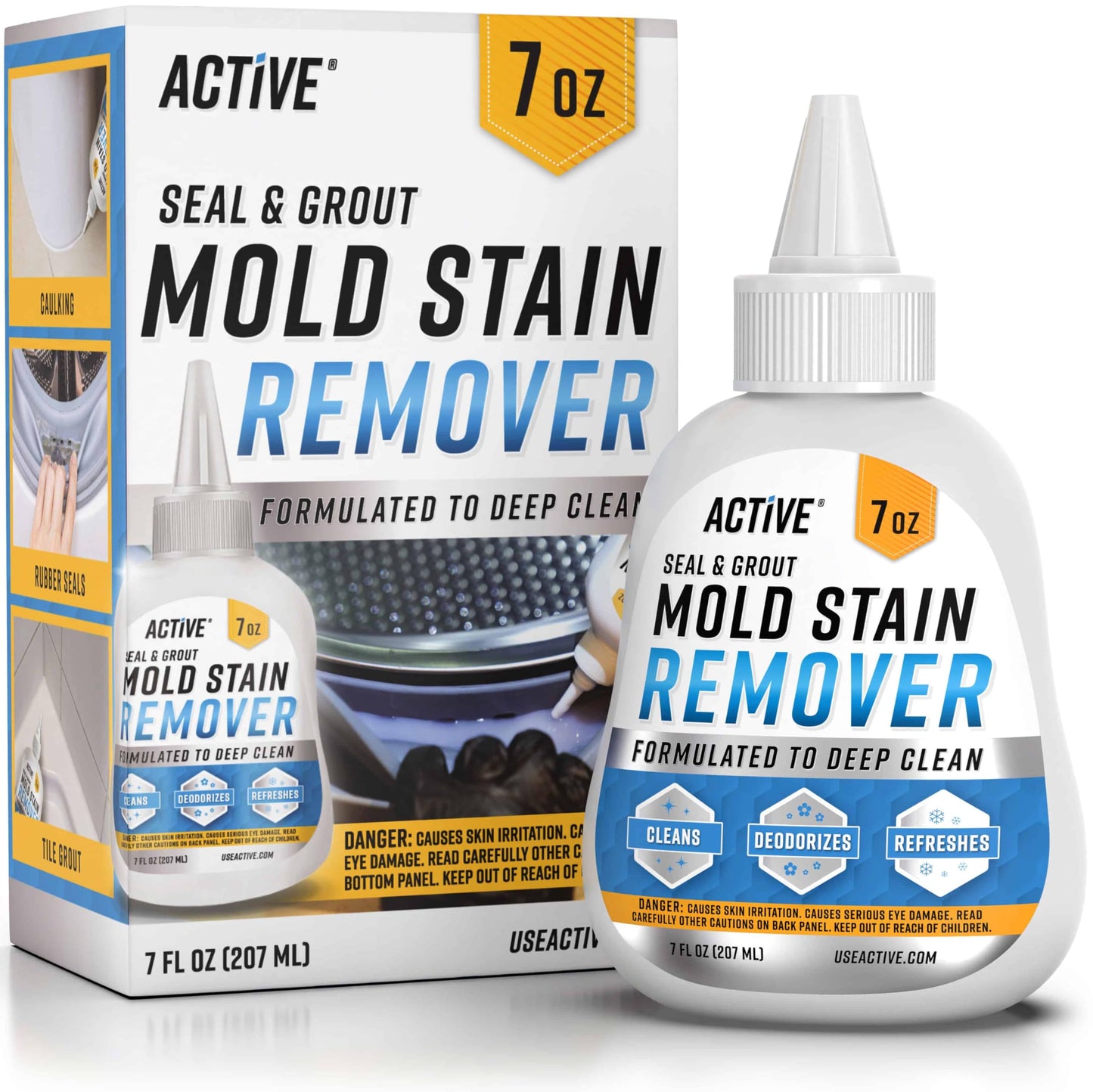 ACTIVE Mold Stain Remover Gel Cleaner Heavy Duty Stain Cleaner for Front Loader Washing Machine