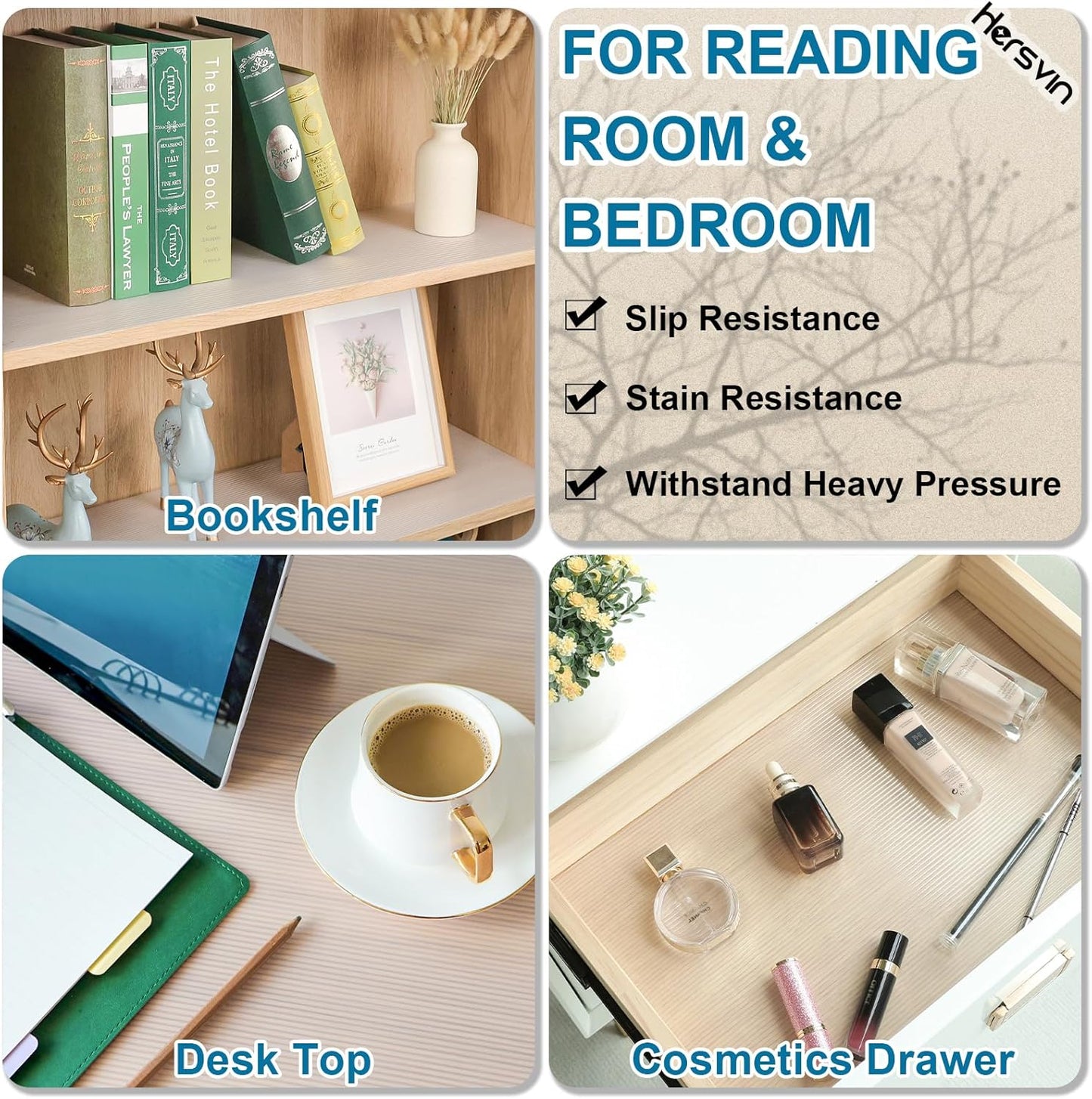 Shelf Liners 28 in x 20 ft EVA Drawer Mats, Non-Adhesive Cupboard Protector, Kitchen Cabinet Lining Fridge Liner (Clear Stripe, 71.2x610cm)