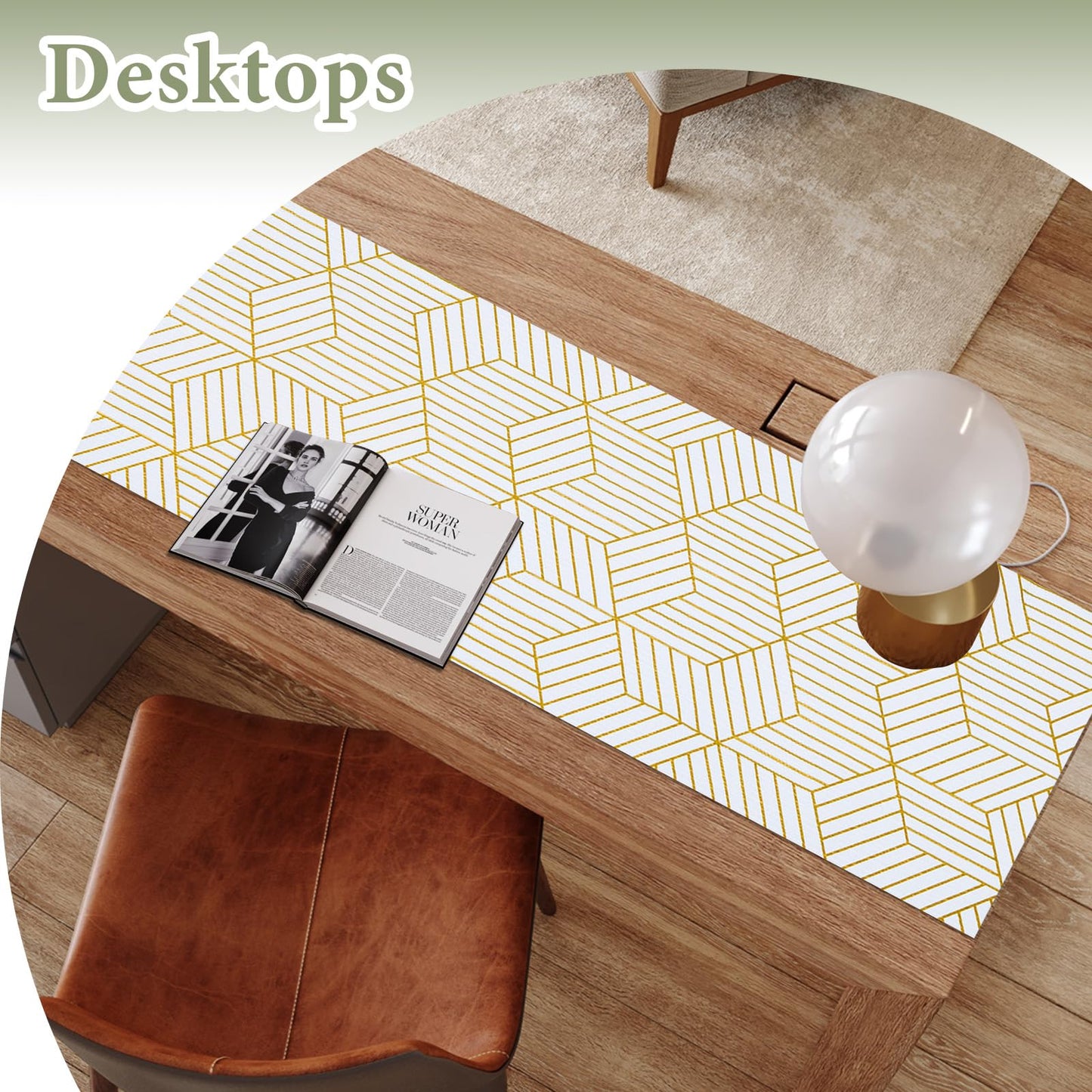 Shelf Liners for Kitchen Cabinets 12in x 20FT, Non Adhesive Cabinet Liner Strong Non-Slip Thickened