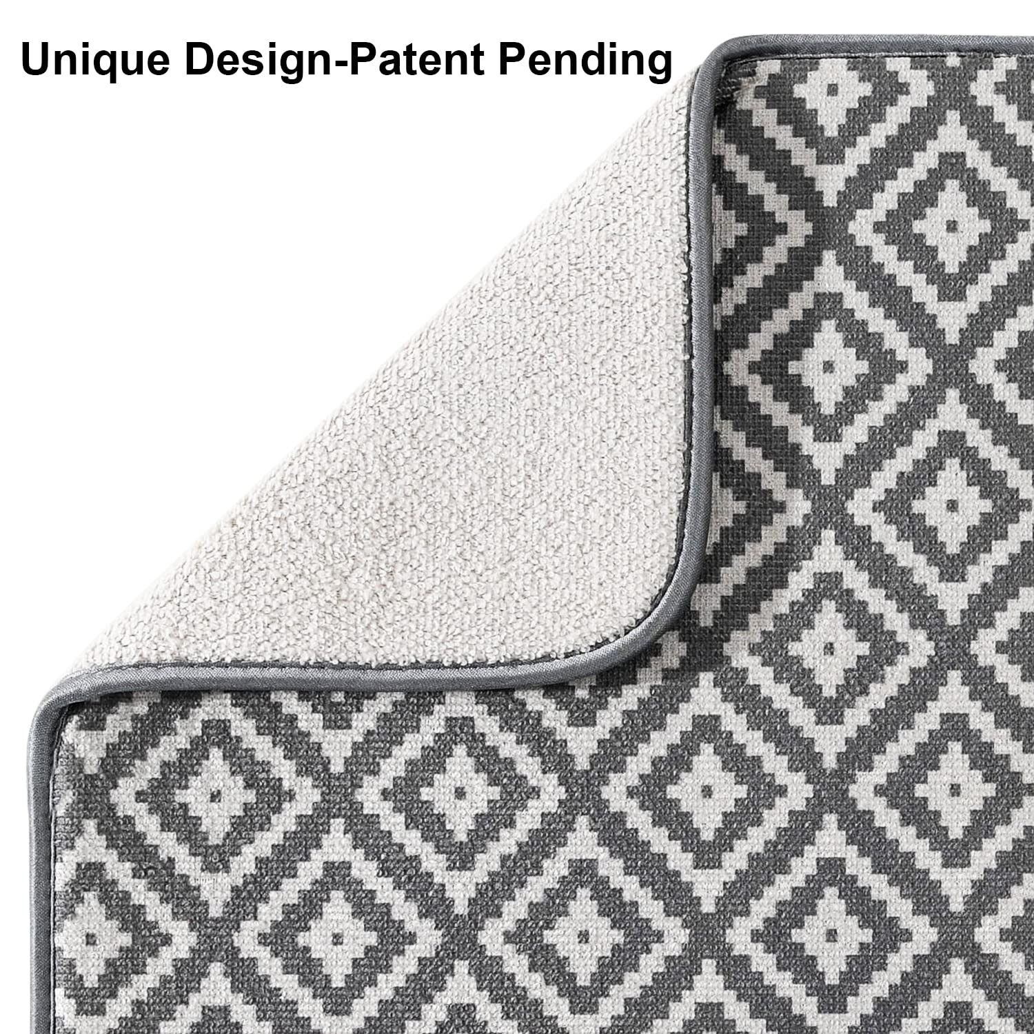SUBEKYU Dish Drying Mat for Kitchen 2 Pack, Ultra Absorbent Microfiber Dishes Drainer Mats, 19.2 by