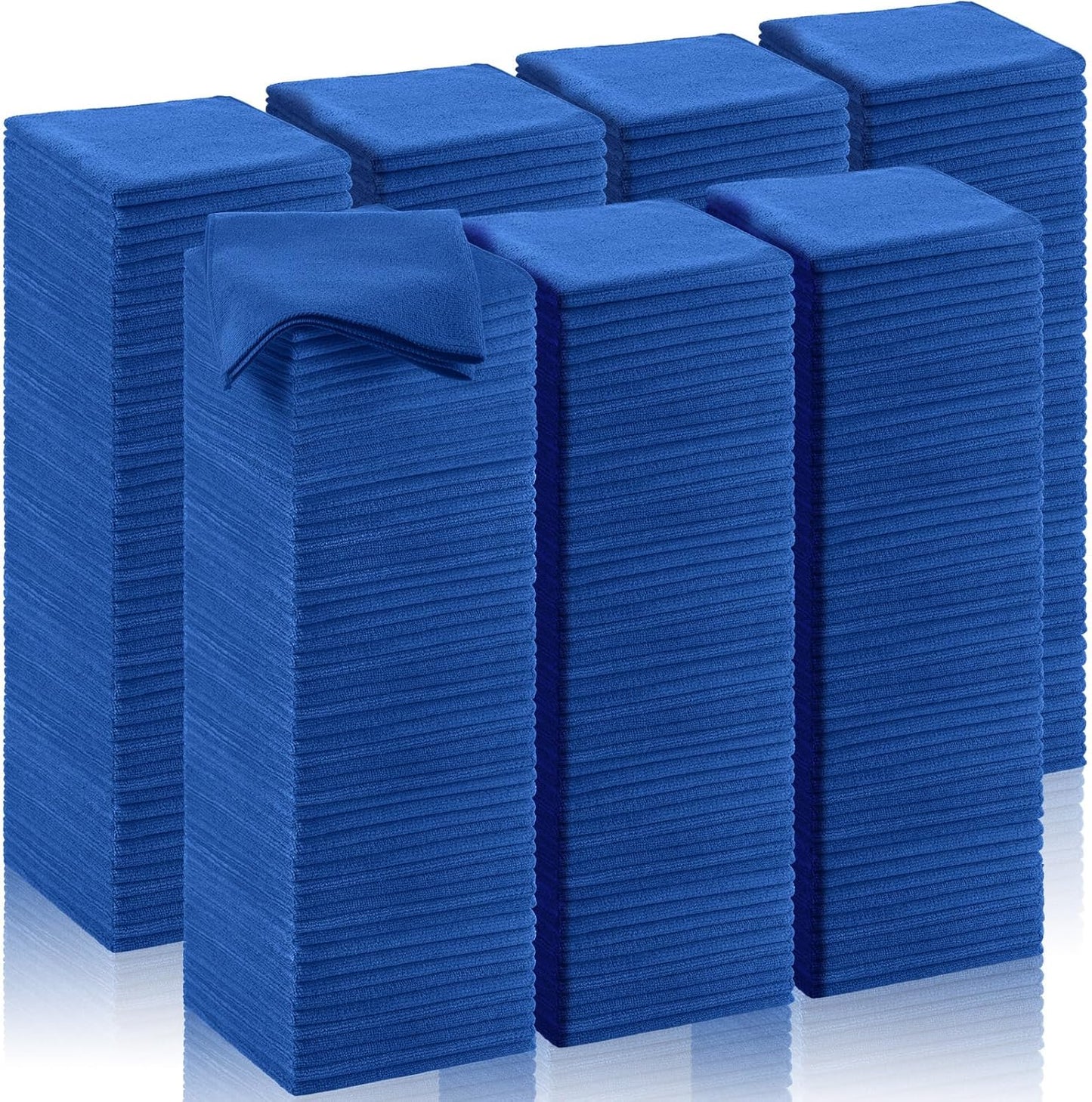 200 Pcs Microfiber Cleaning Cloth 16x16 Inch Microfiber Towels for Car Ultra Absorbent Cleaning Rags Reusable Lint Free Streak Free Detailing Towel for Car Washing Drying Dusting (Dark Blue)