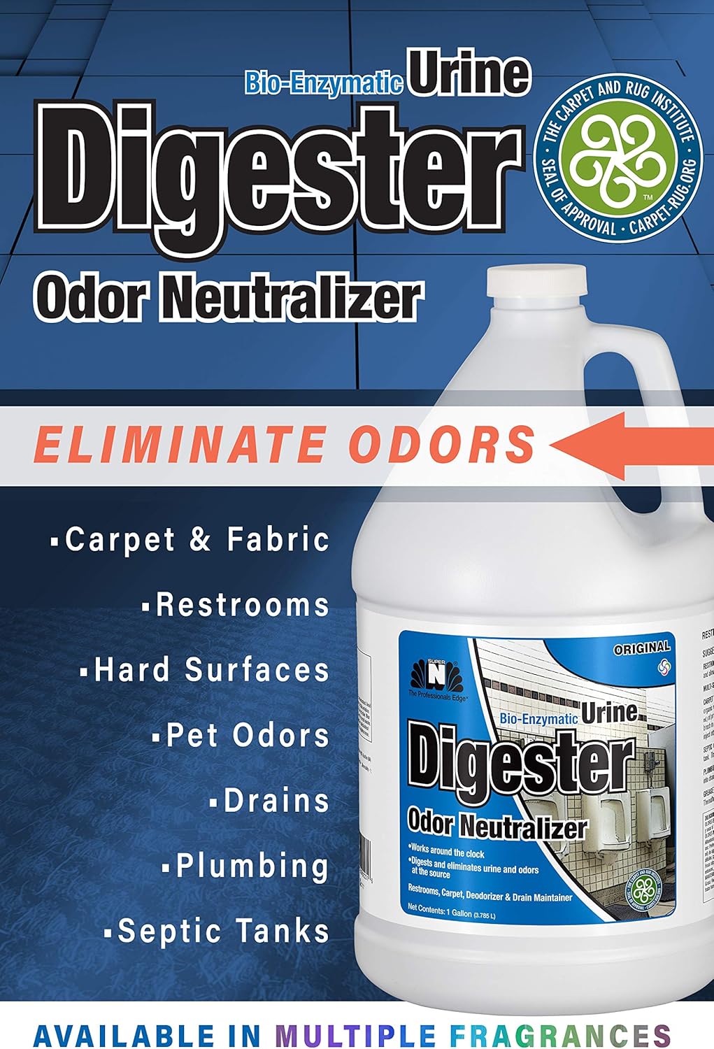 Nilodor BEON Urine Enzymatic Cleaner with Odor Neutralizer for Pet Dog, Carpet, and Bathroom, 1 Gallon, Original