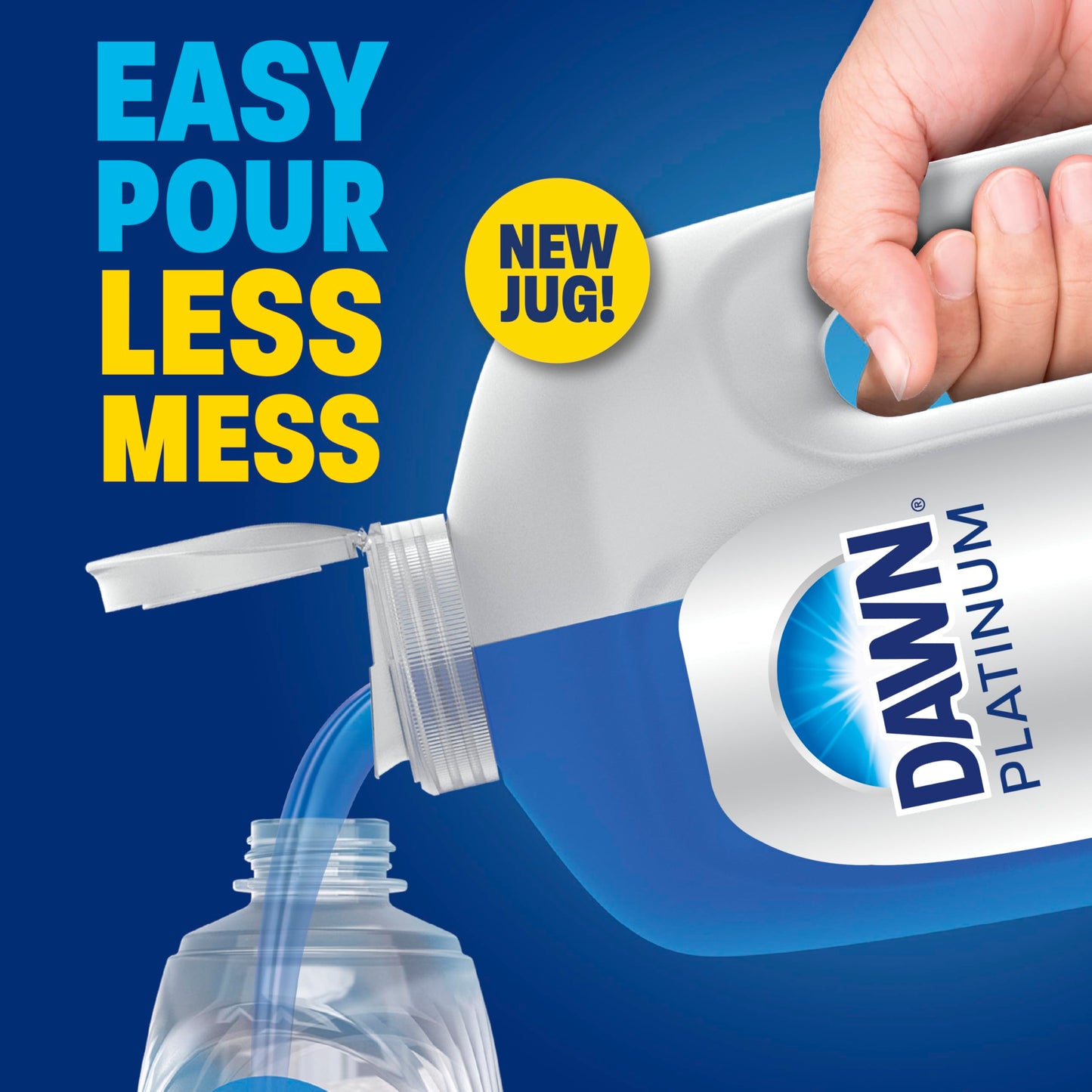 Dawn Platinum Dish Soap Fresh Rain Scent Liquid Dishwashing Detergent, Powerful Dawn Dish Soap for