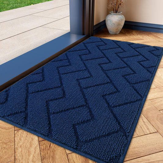 hicorfe Indoor Doormat,Front Back Door Mat TPR Backing Non Slip Mats 20"x31.5" Absorbent Resist