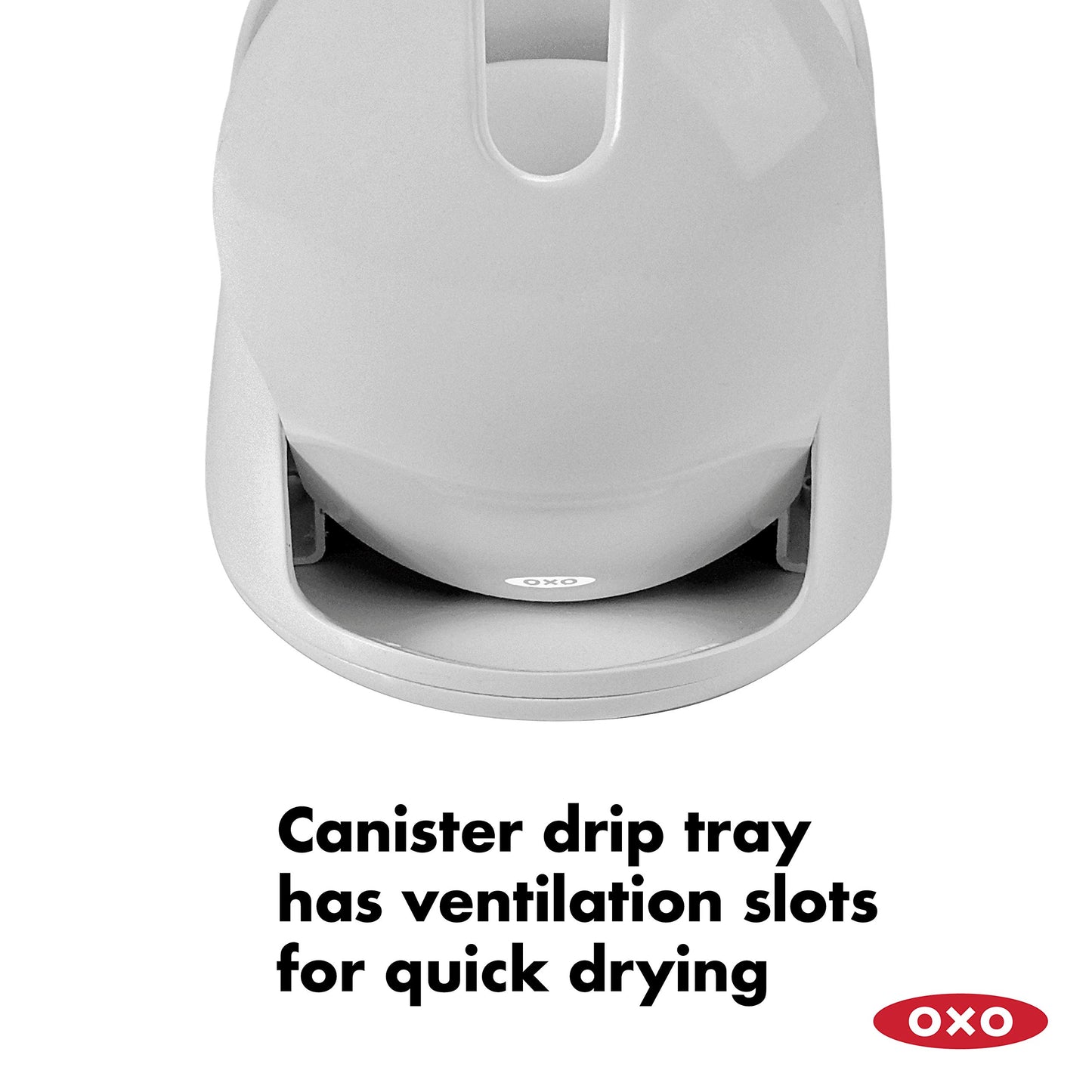 Hidden Canister with Drip Tray, Compact Design for Small Bathrooms, Toilet Brush and Holder Set