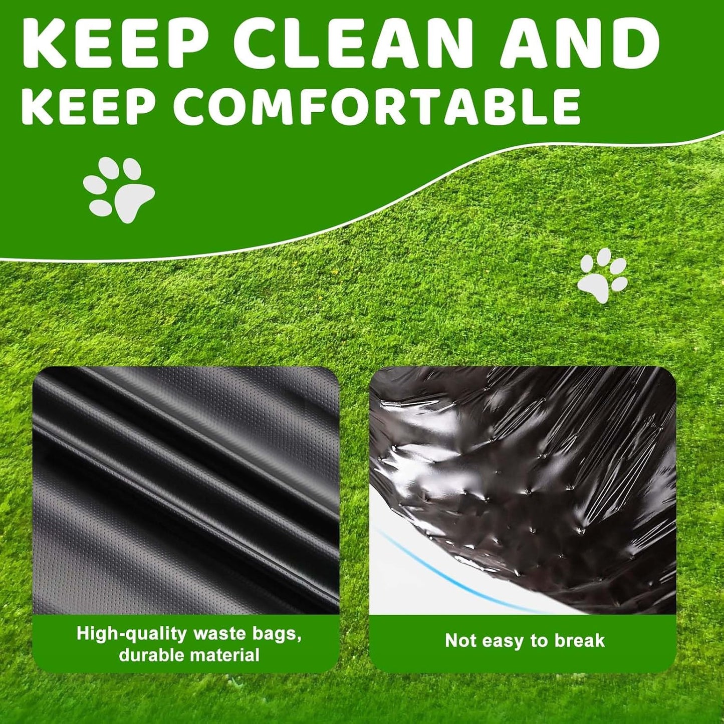 Dog Poop Trash Can Outside, 20L/5Gallon Dog Waste Trash Can with Lid, Pedal and Removable Inner Waste Bin, Pet Poop Bucket with 100 Bags, Green