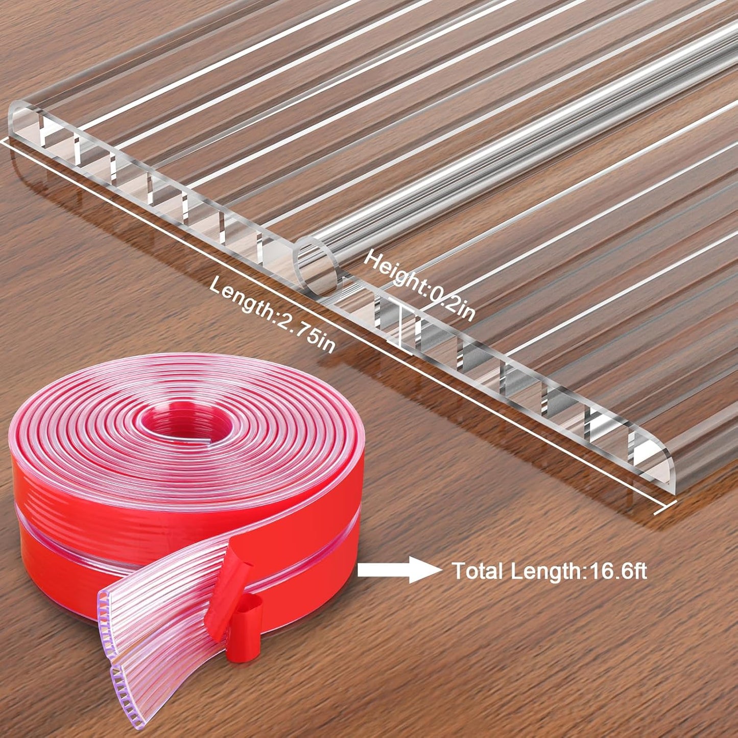 HOMREALM Baby Proofing16.4ft Long (2.75" Wide) Corner Guards Furniture Corner & Edge Safety Bumpers Corner Covers Protectors Baby Proof Bumper & Cushion to Cover Sharp Furniture & Table Edges