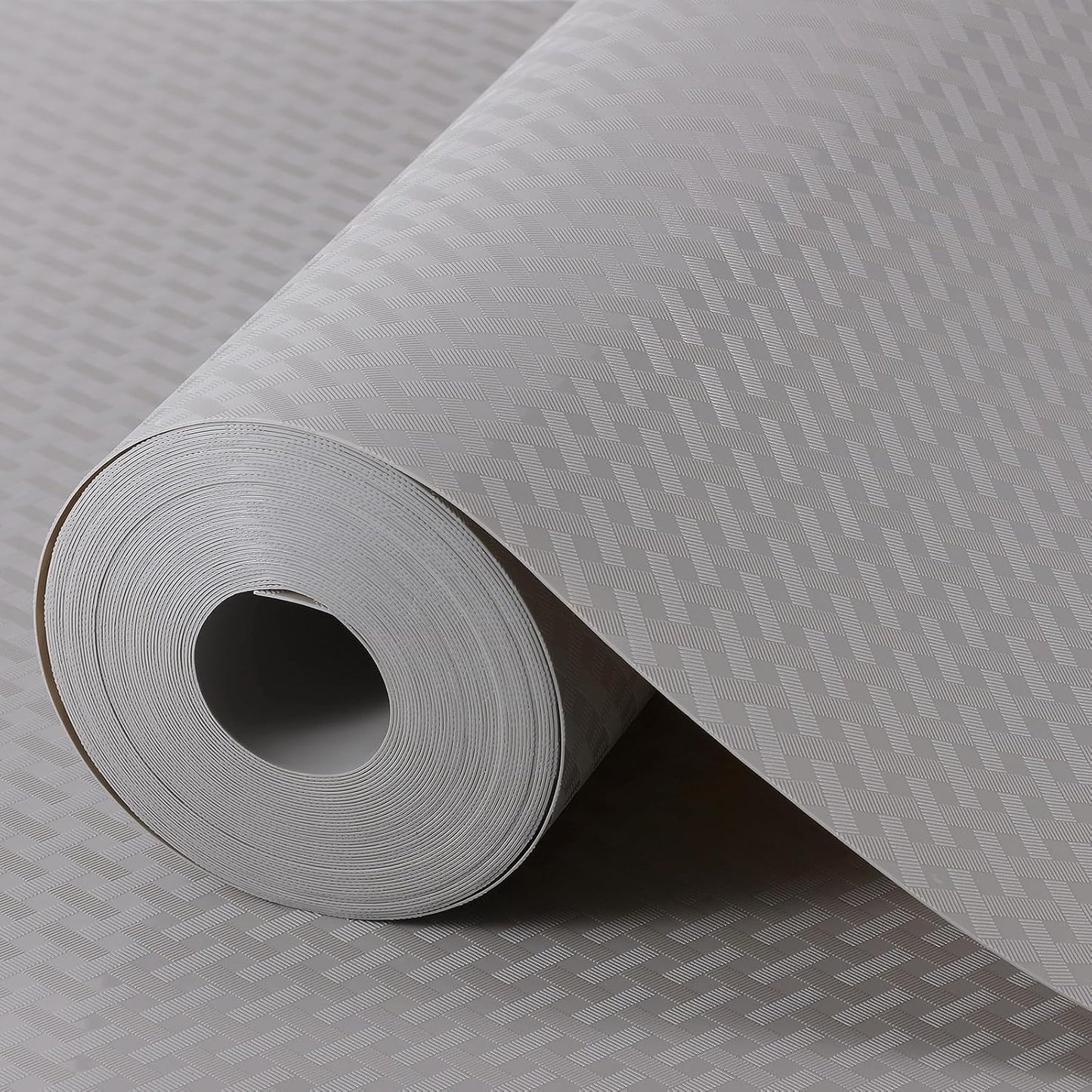 Light Gray Shelf Liners for Kitchen Cabinets Refrigerator Liners Waterproof & Oil-Proof Kitchen Cupboard Liner Drawer Mats EVA Material Non Adhesive Fridge Liner for Shelves 23.6 x 236.2 Inches