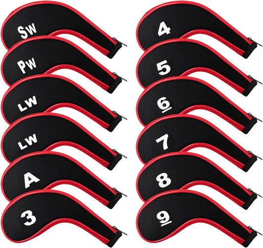 Golf 12pcs Thick Synthetic Golf Iron Head Covers Set Headcover Fit All Brands Callaway Ping