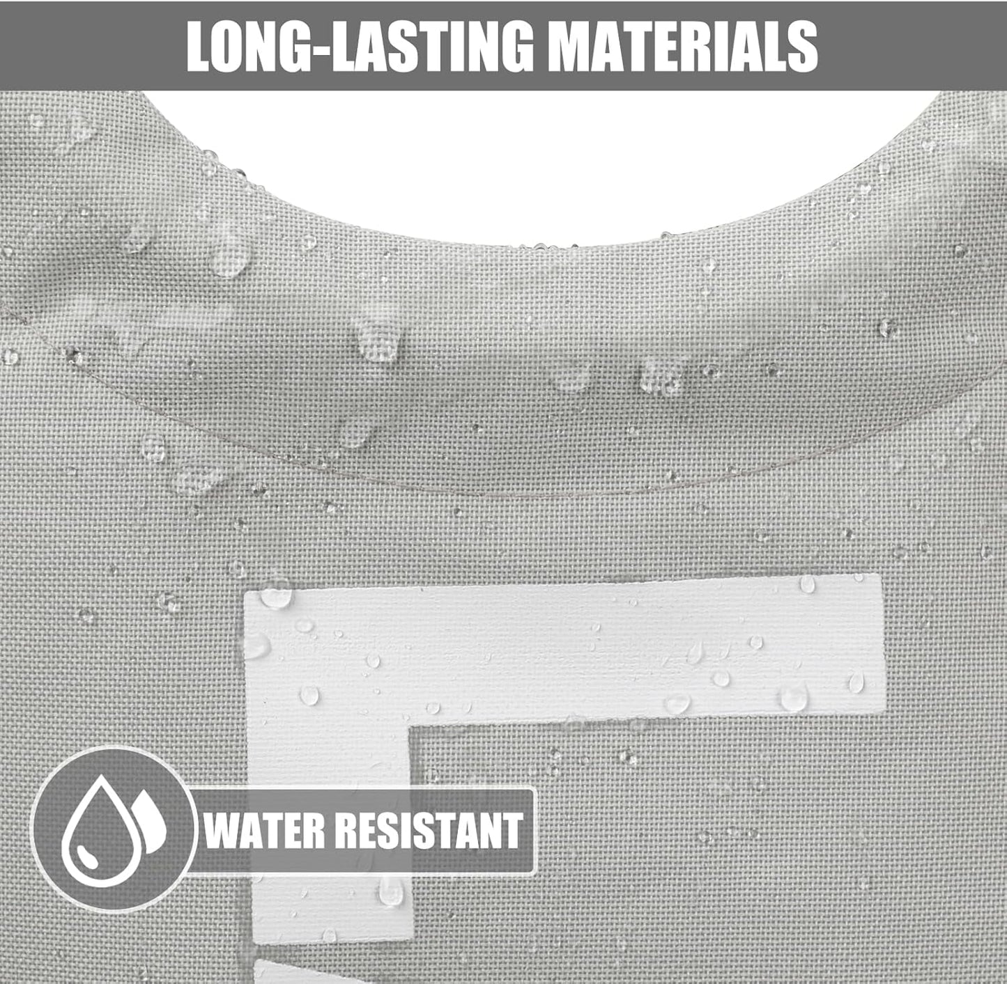 DOKEHOM 125L X-Large Collapsible Washing Laundry Basket Bag (7 Colors) for Bedroom, Fabric (Grey, XL)