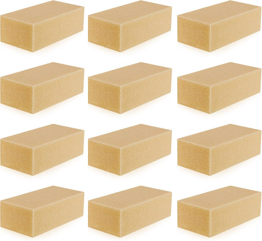 Tessco for you 12 Pcs Reusable Soot Eraser Sponge for Dry Cleaning - Effective Soot Remover for Pet Hair, Dust, and Dirt on Painted Walls, Books, and Car Interiors