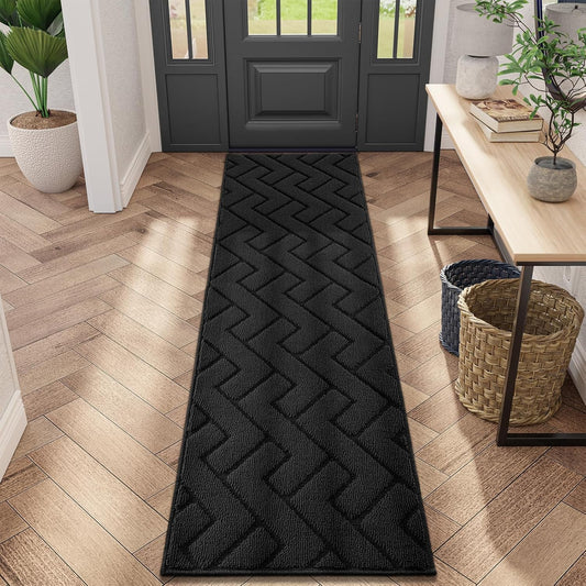hicorfe Indoor Doormat,Front Back Door Mat Rubber Backing Non Slip Door Mats 20"x59" Absorbent